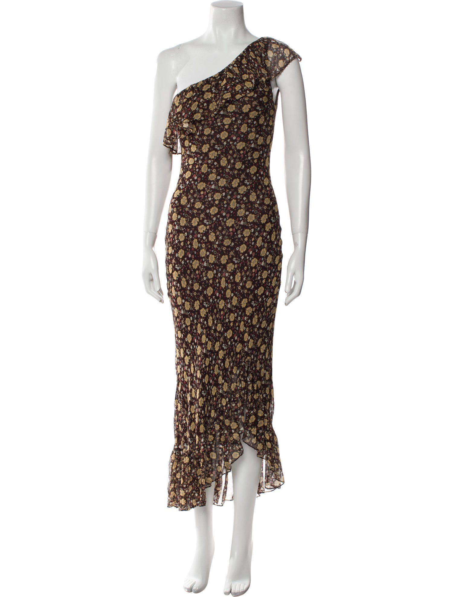 RIXO Floral Print Long Dress w/ Tags