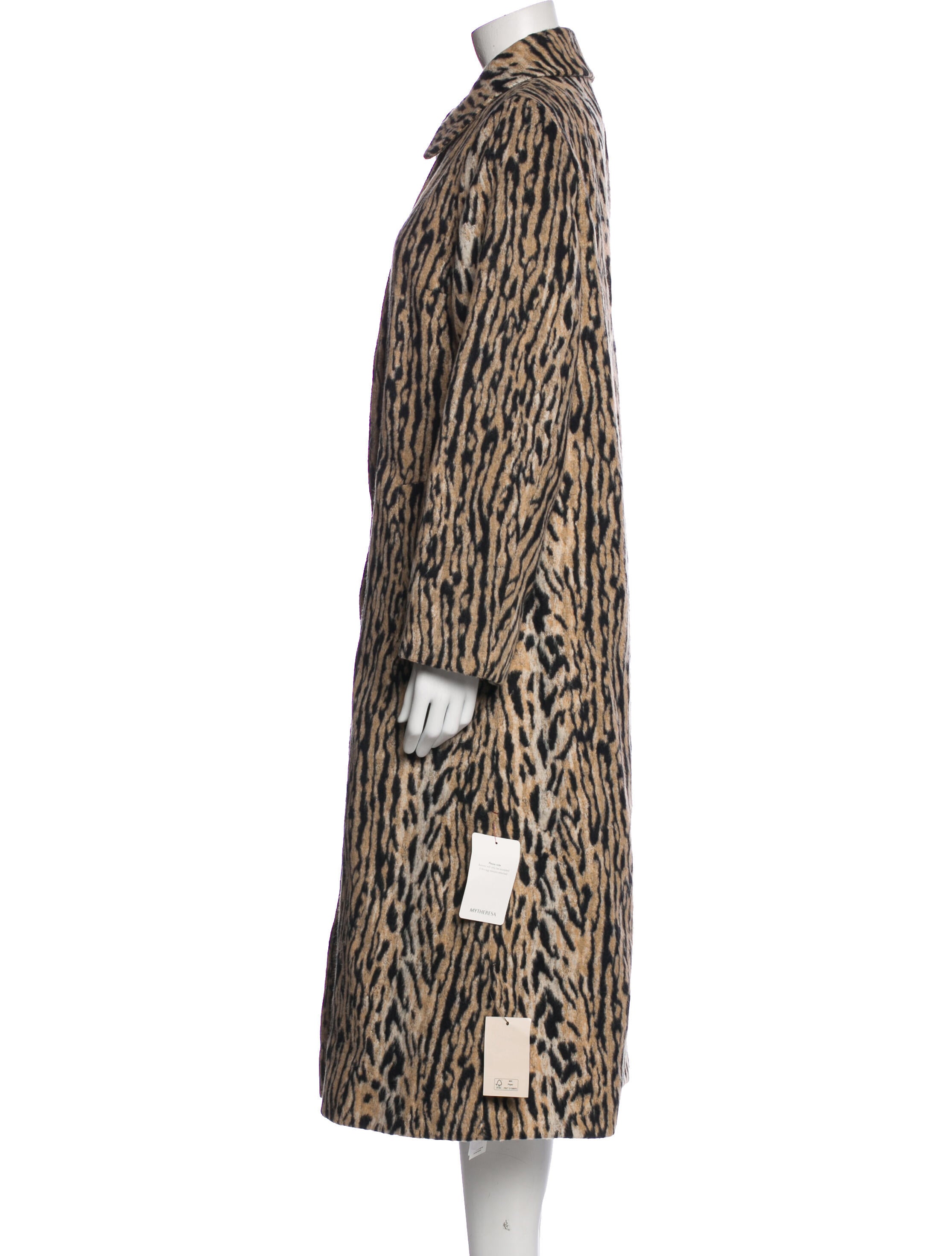 RIXO Animal Print Faux Fur Coat w/ Tags