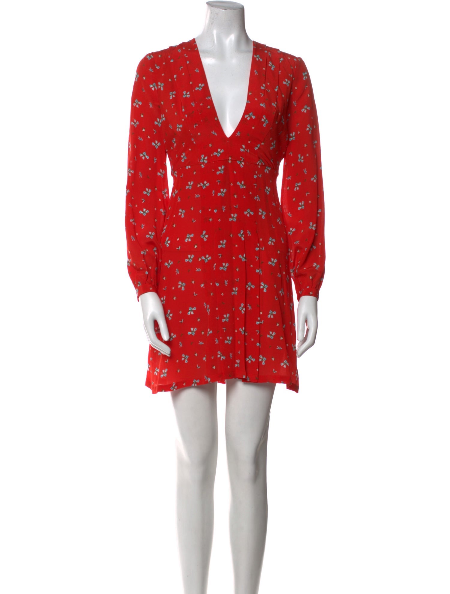 RIXO Silk Mini Dress