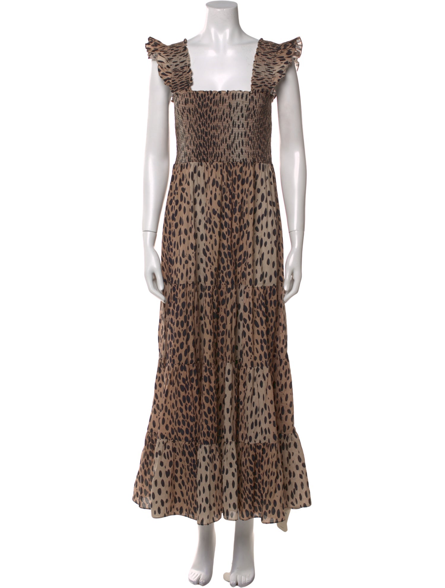RIXO Animal Print Long Dress w/ Tags