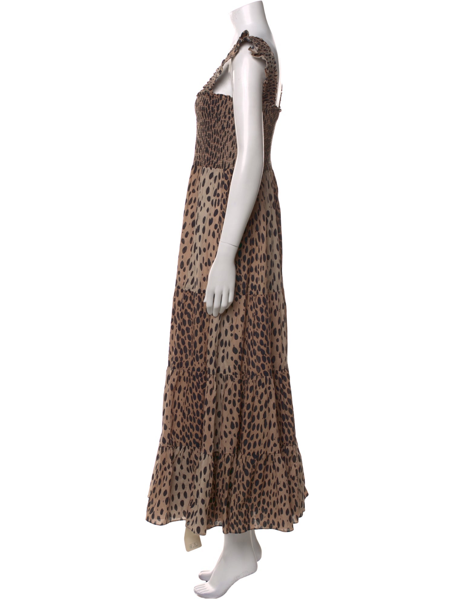 RIXO Animal Print Long Dress w/ Tags