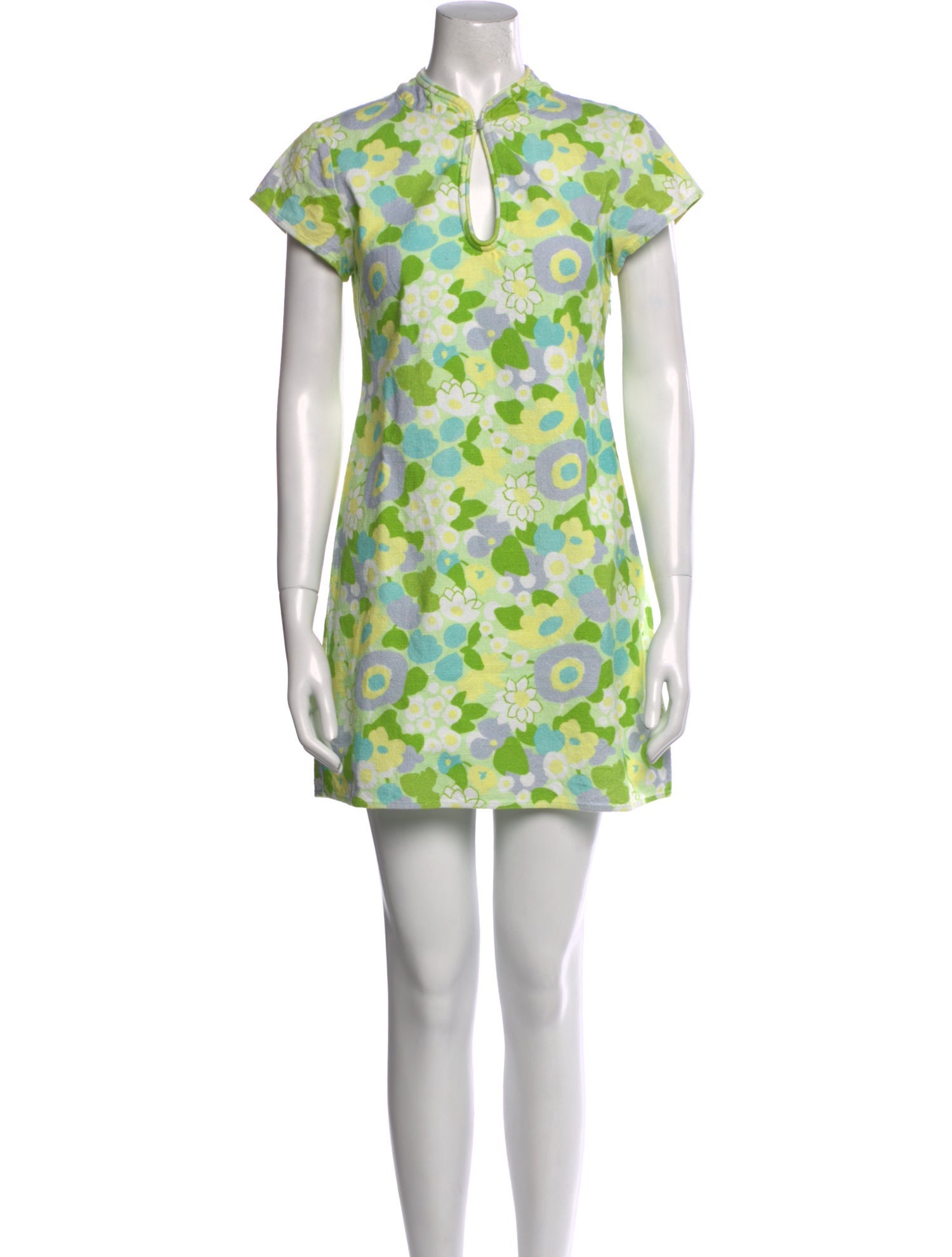 RIXO Printed Mini Dress