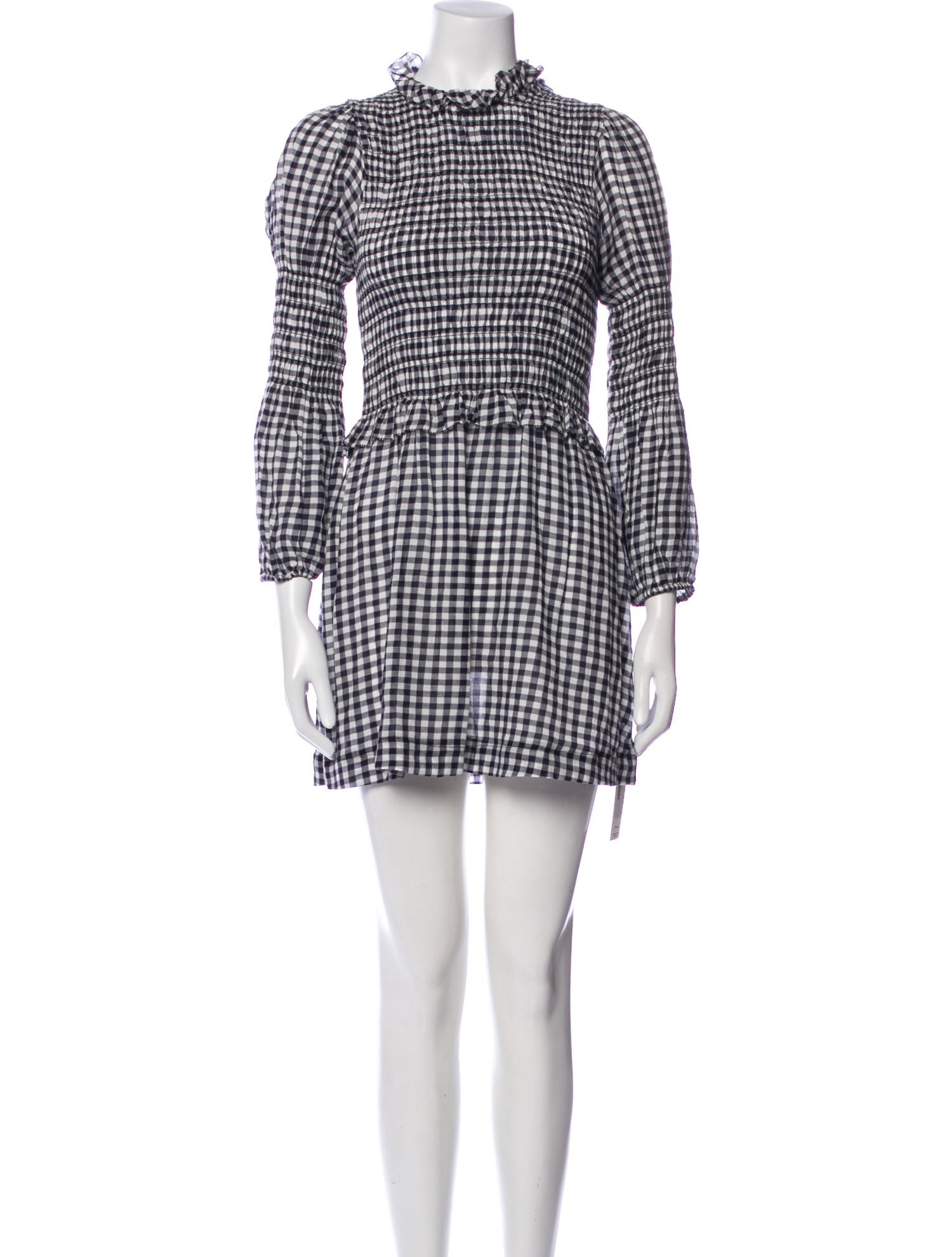 RIXO Plaid Print Mini Dress