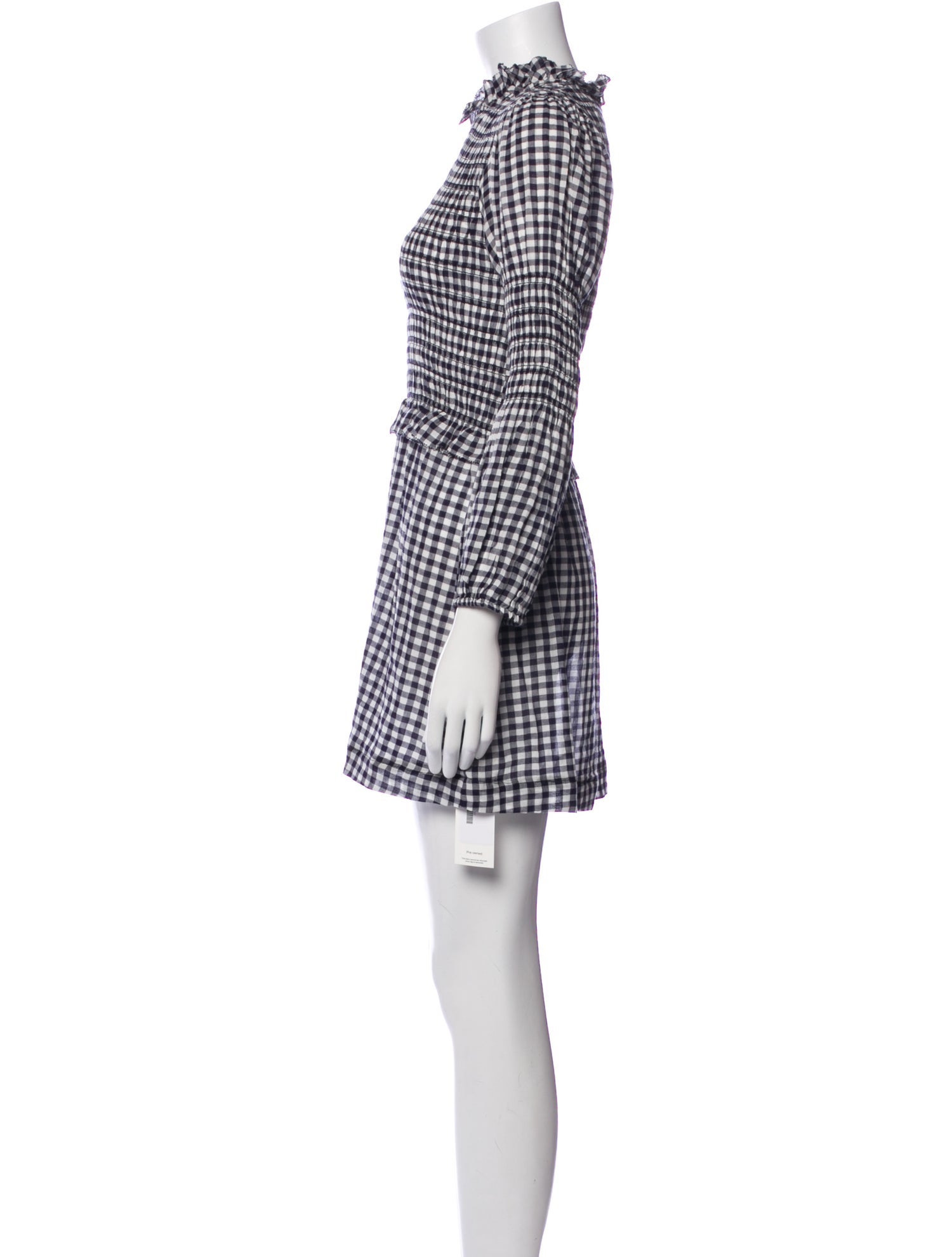 RIXO Plaid Print Mini Dress