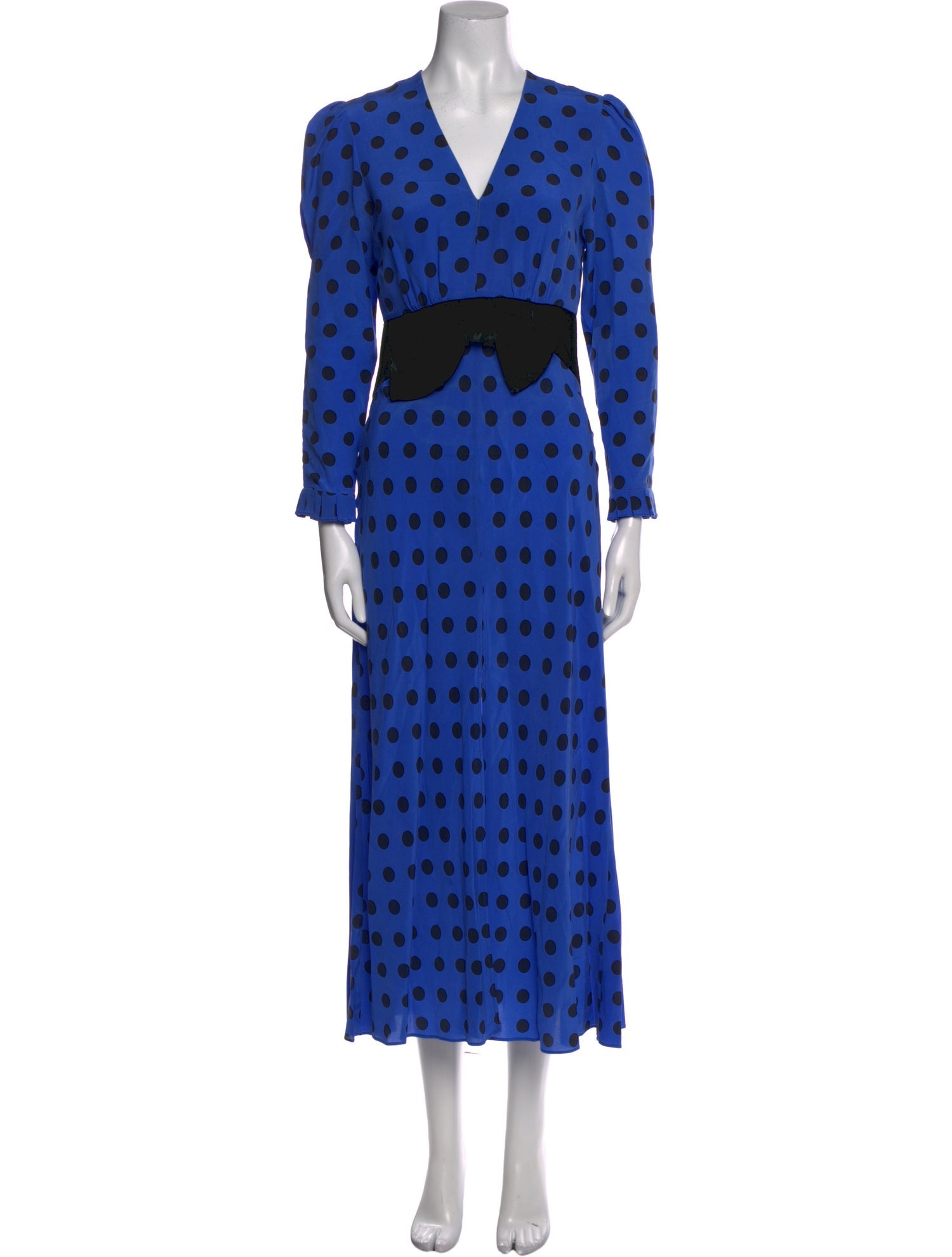 RIXO Silk Long Dress