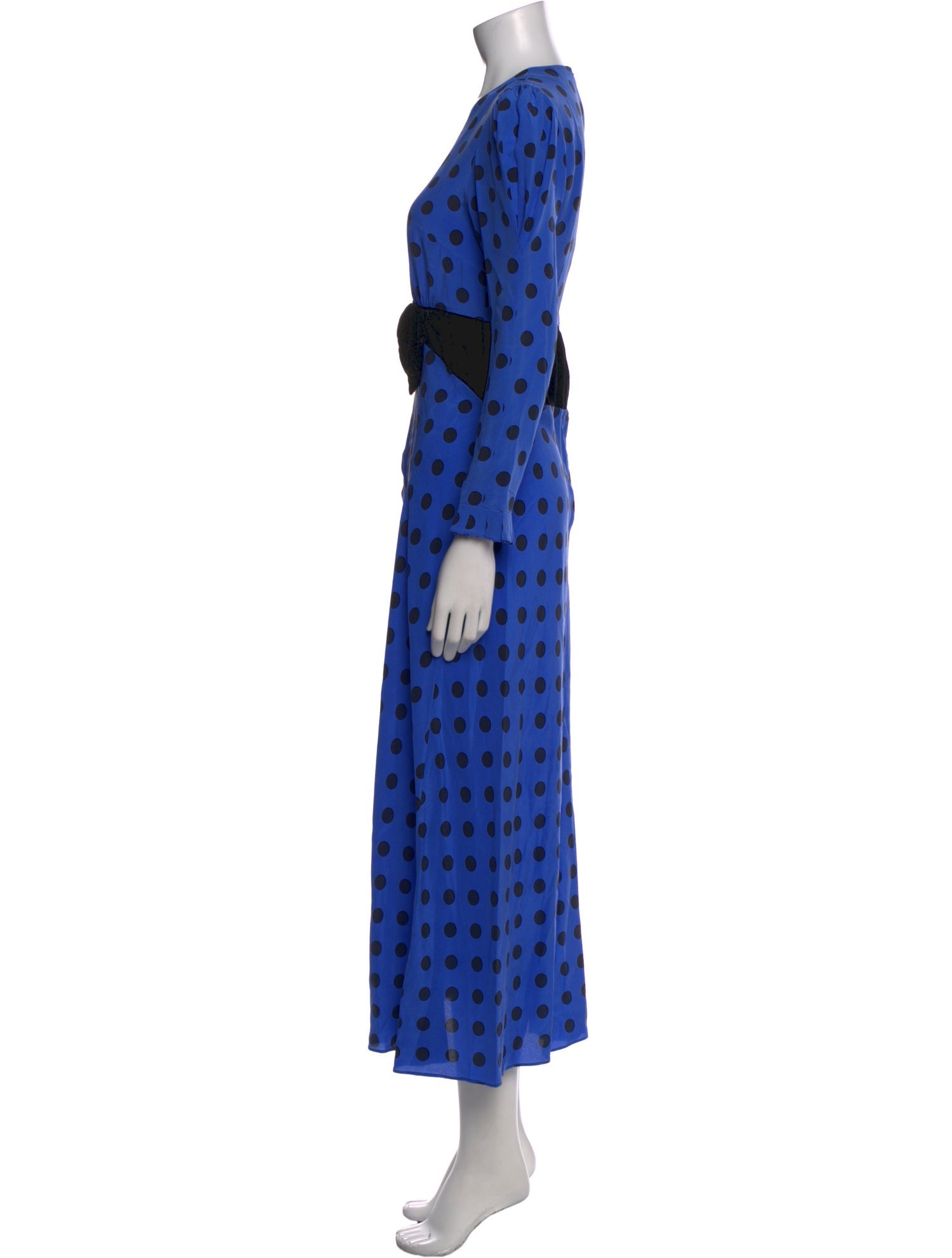 RIXO Silk Long Dress