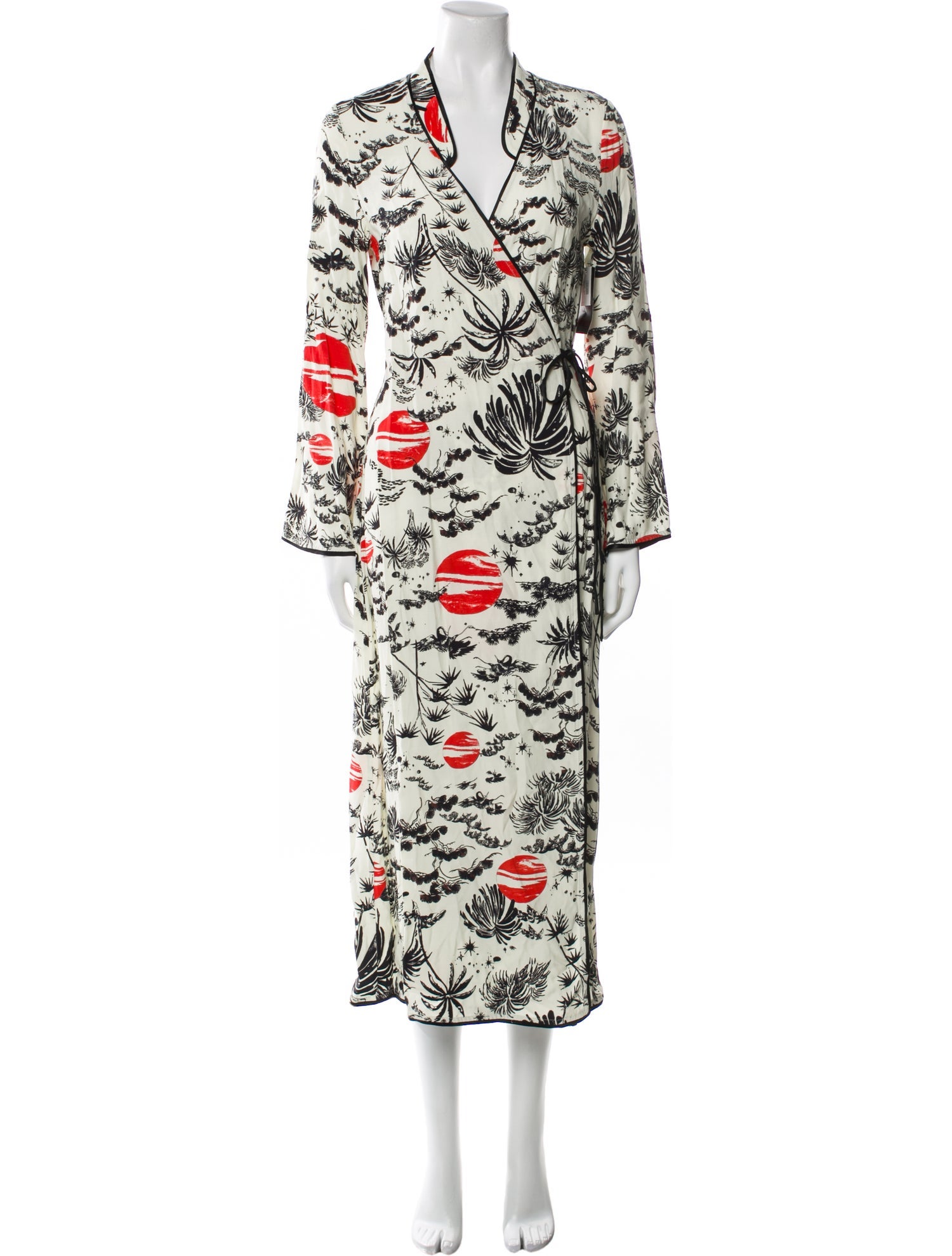 RIXO Floral Print Long Dress w/ Tags