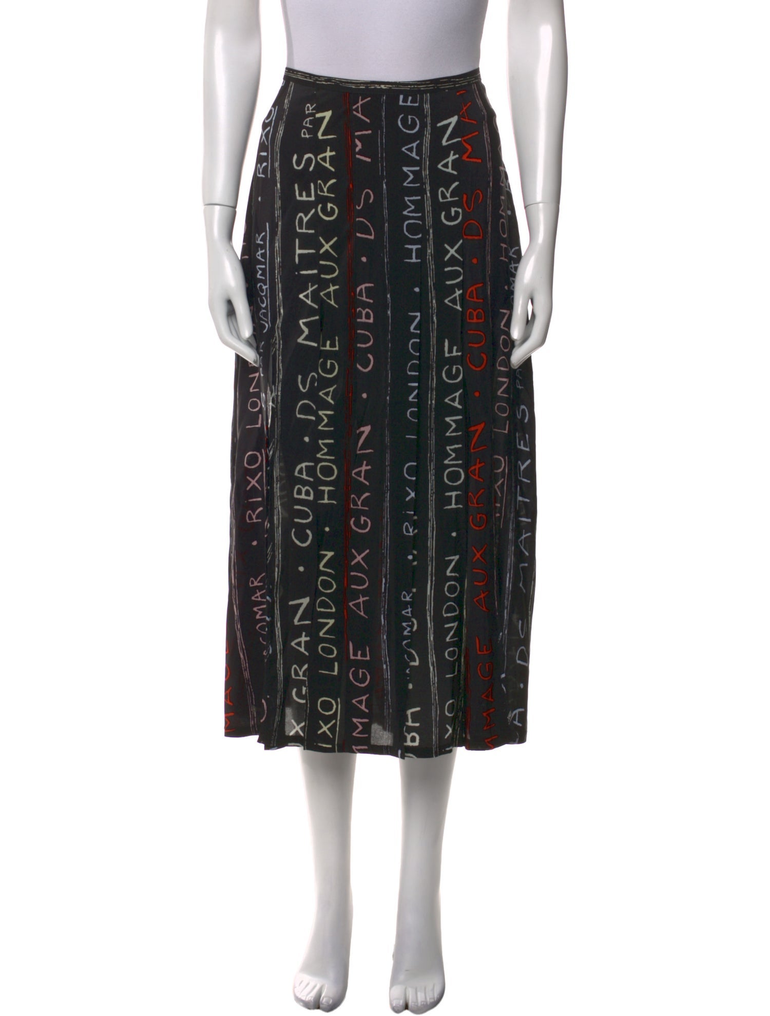 RIXO Silk Midi Length Skirt w/ Tags