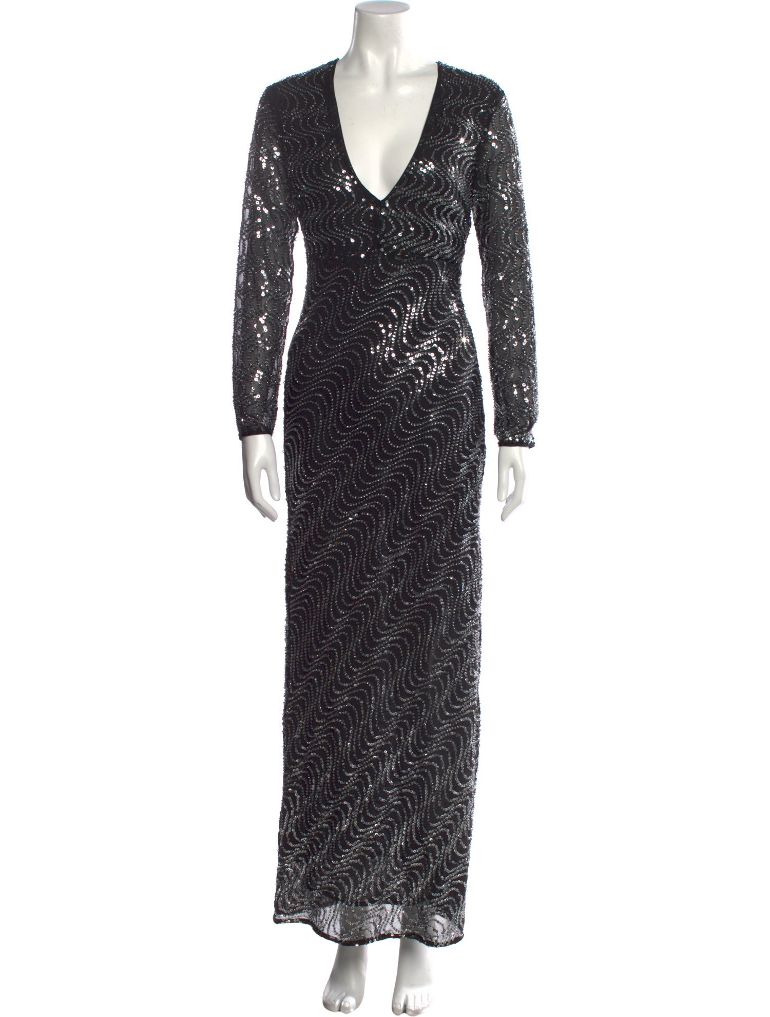 RIXO Printed Long Dress w/ Tags