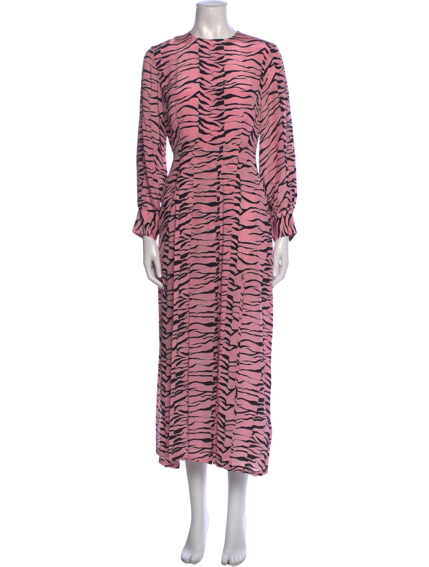 RIXO Silk Long Dress