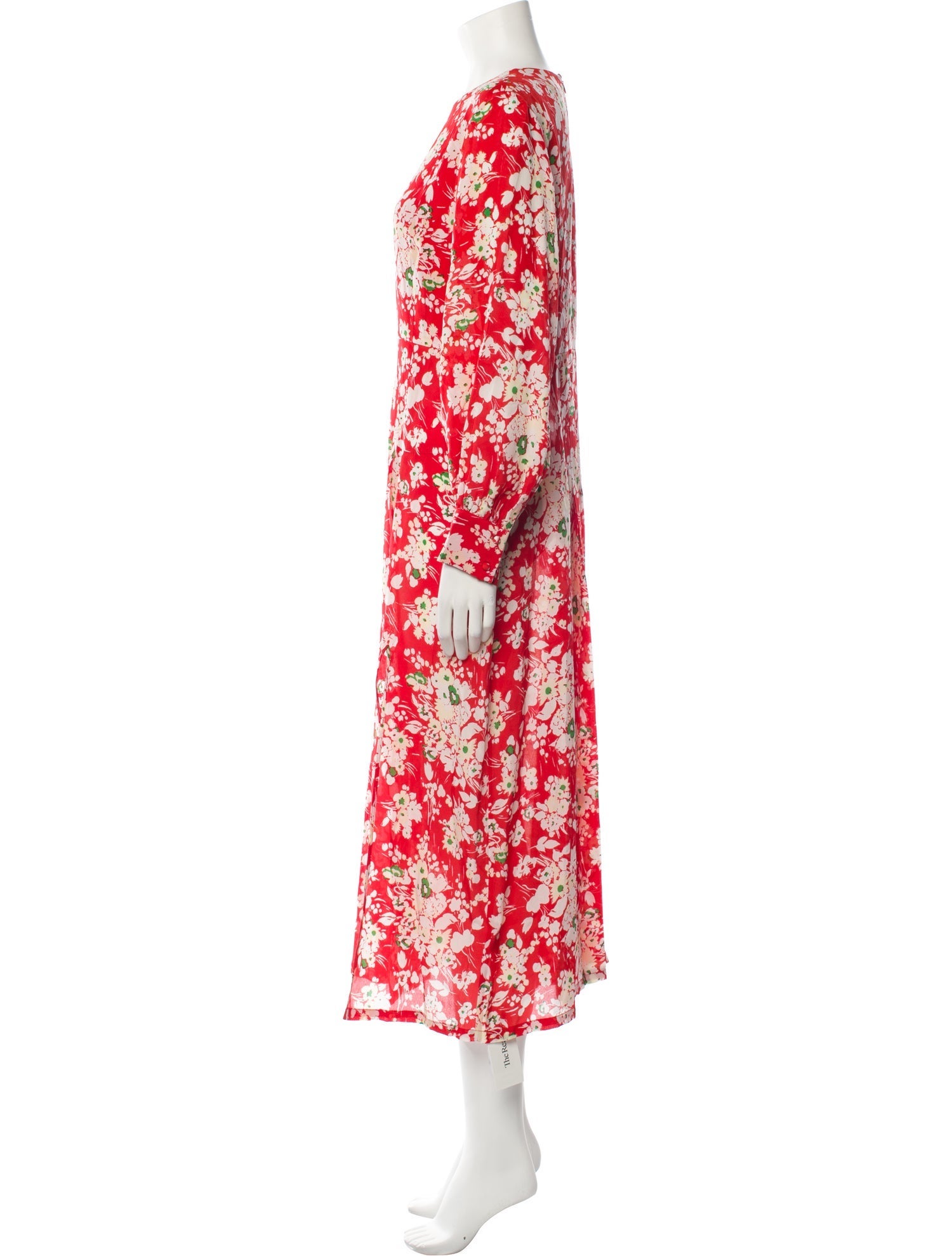 RIXO Silk Long Dress