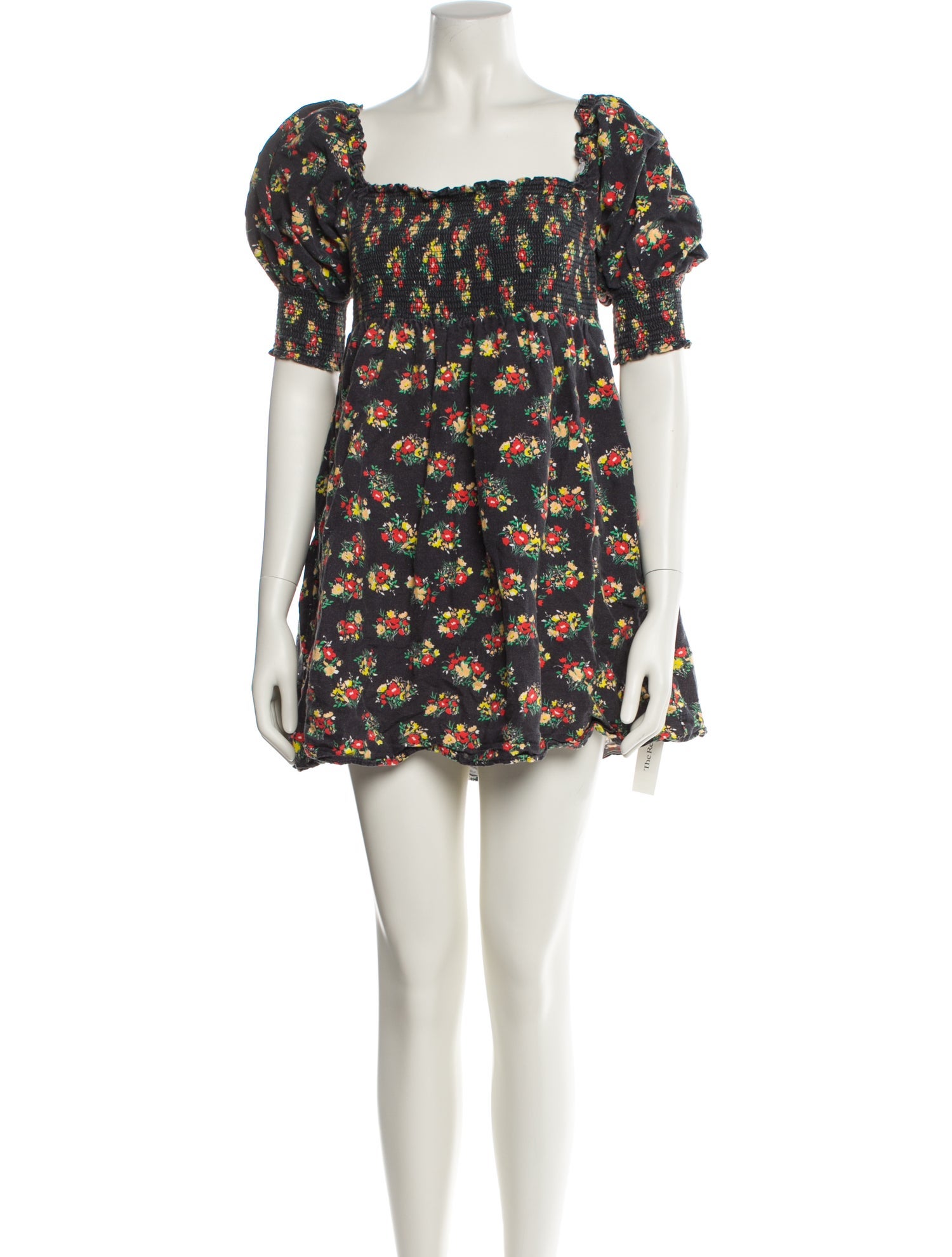 RIXO Linen Mini Dress