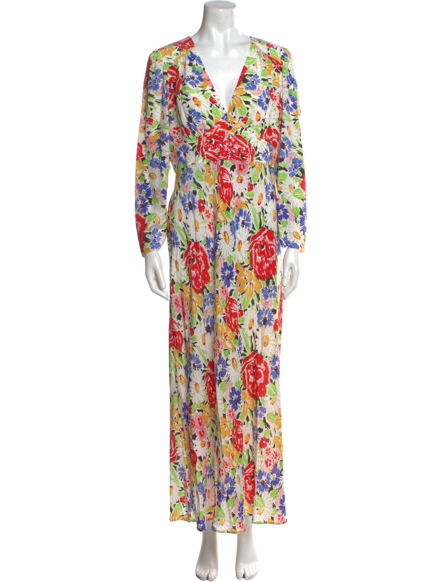 RIXO Silk Long Dress w/ Tags