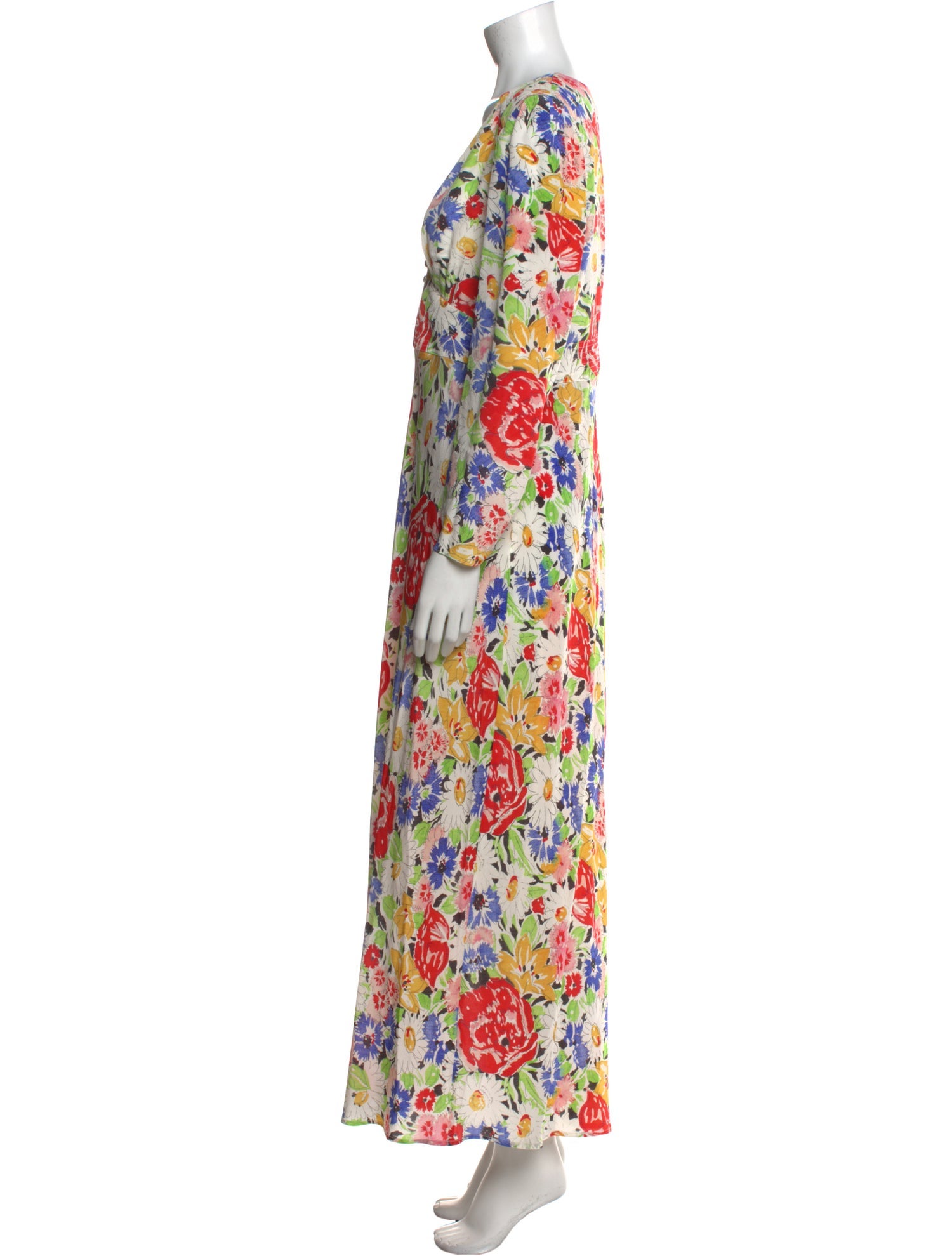 RIXO Silk Long Dress w/ Tags