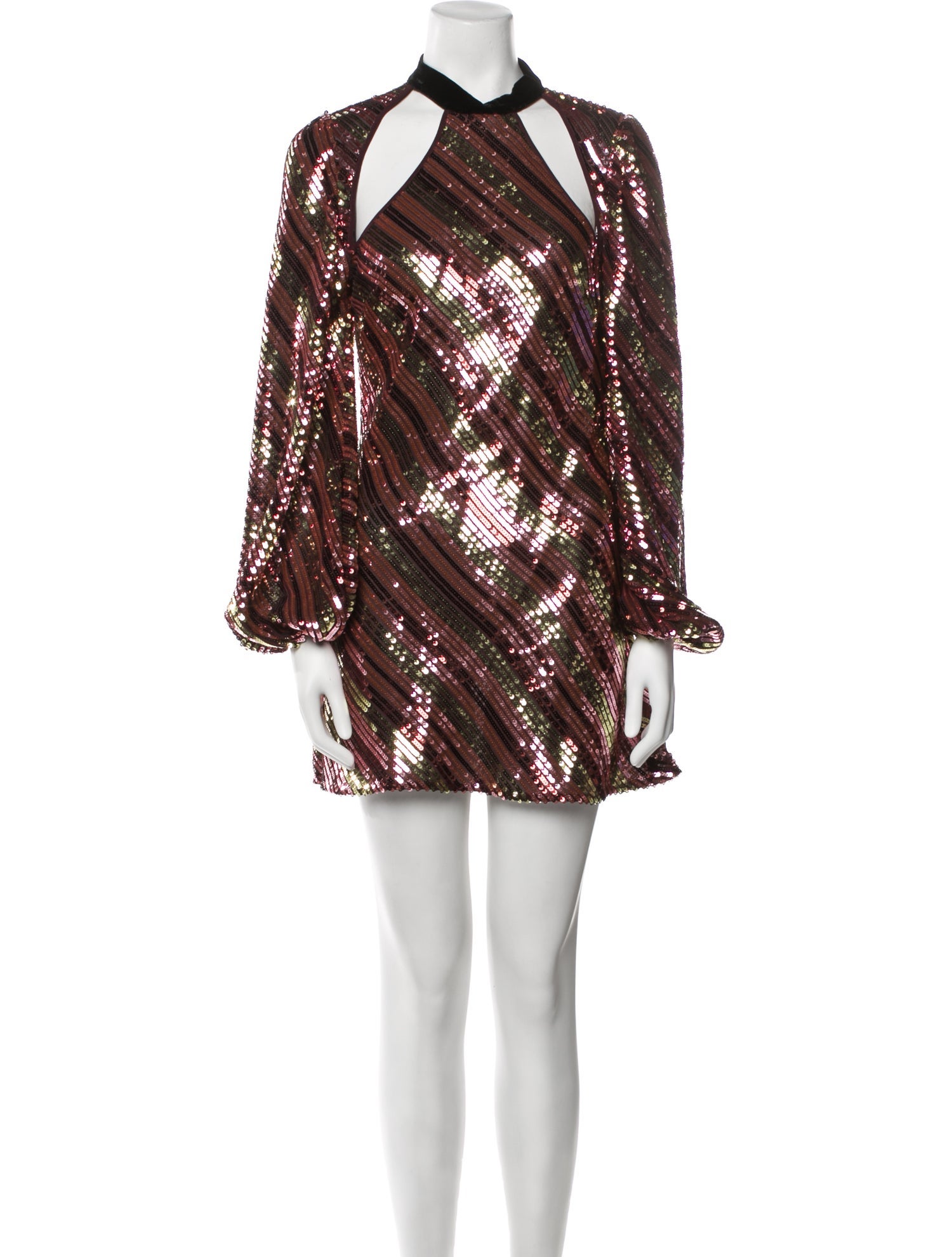 RIXO Printed Mini Dress