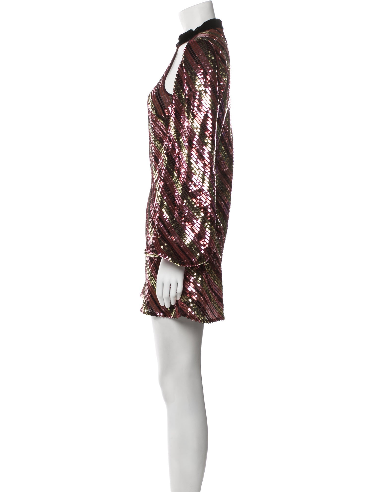 RIXO Printed Mini Dress