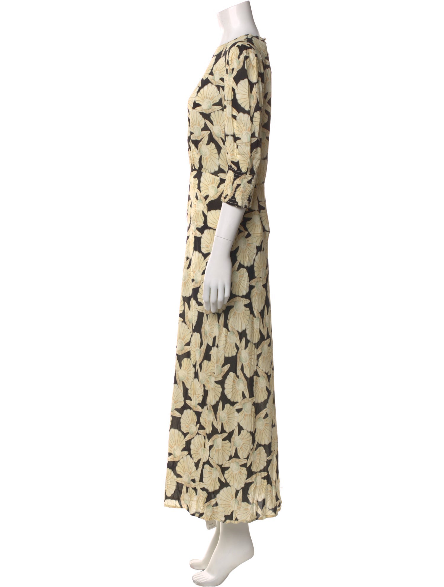 RIXO Floral Print Long Dress w/ Tags