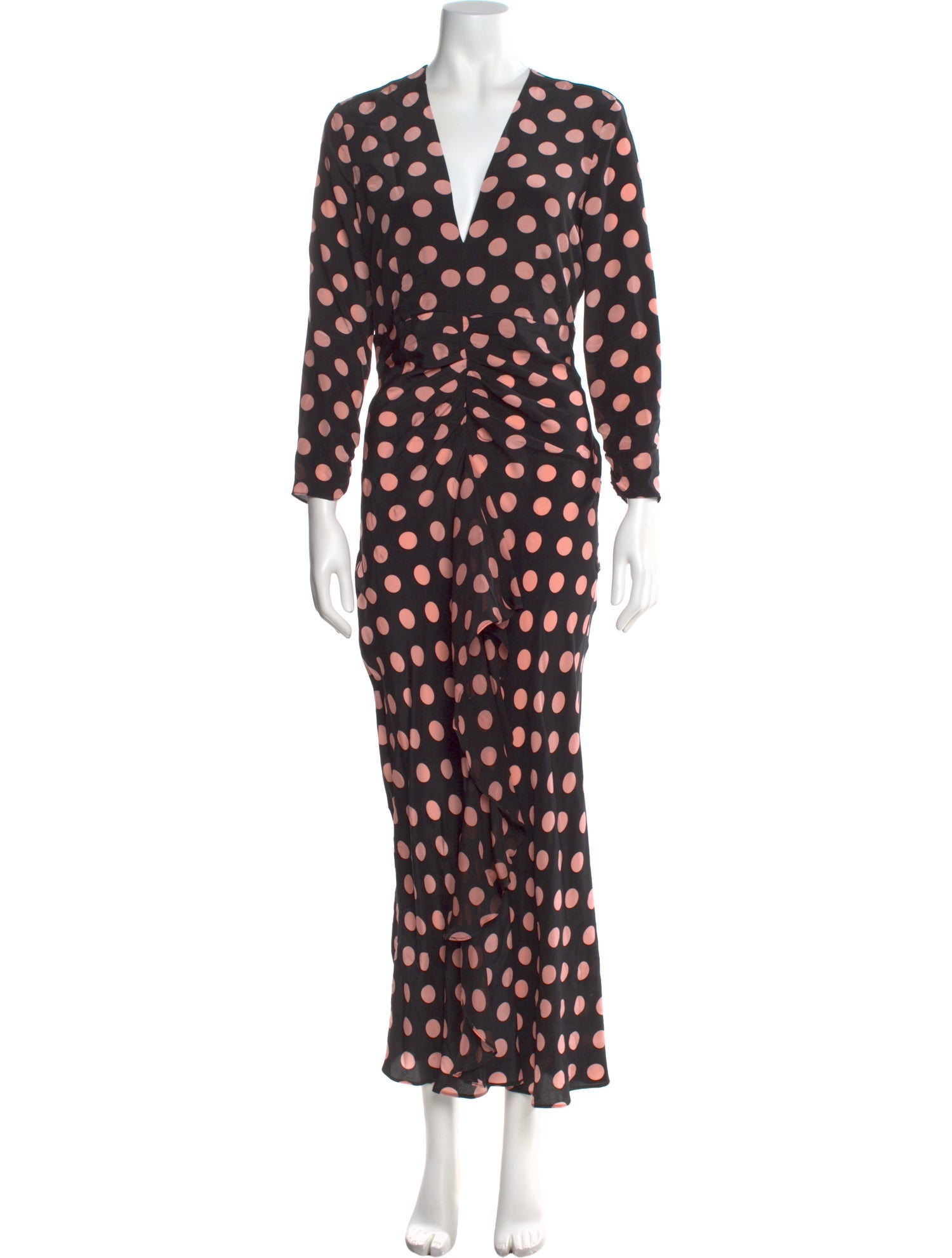 RIXO Silk Long Dress