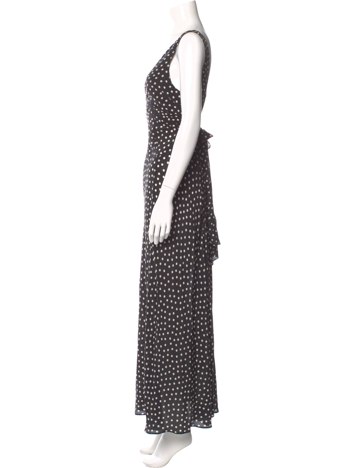 RIXO Silk Long Dress