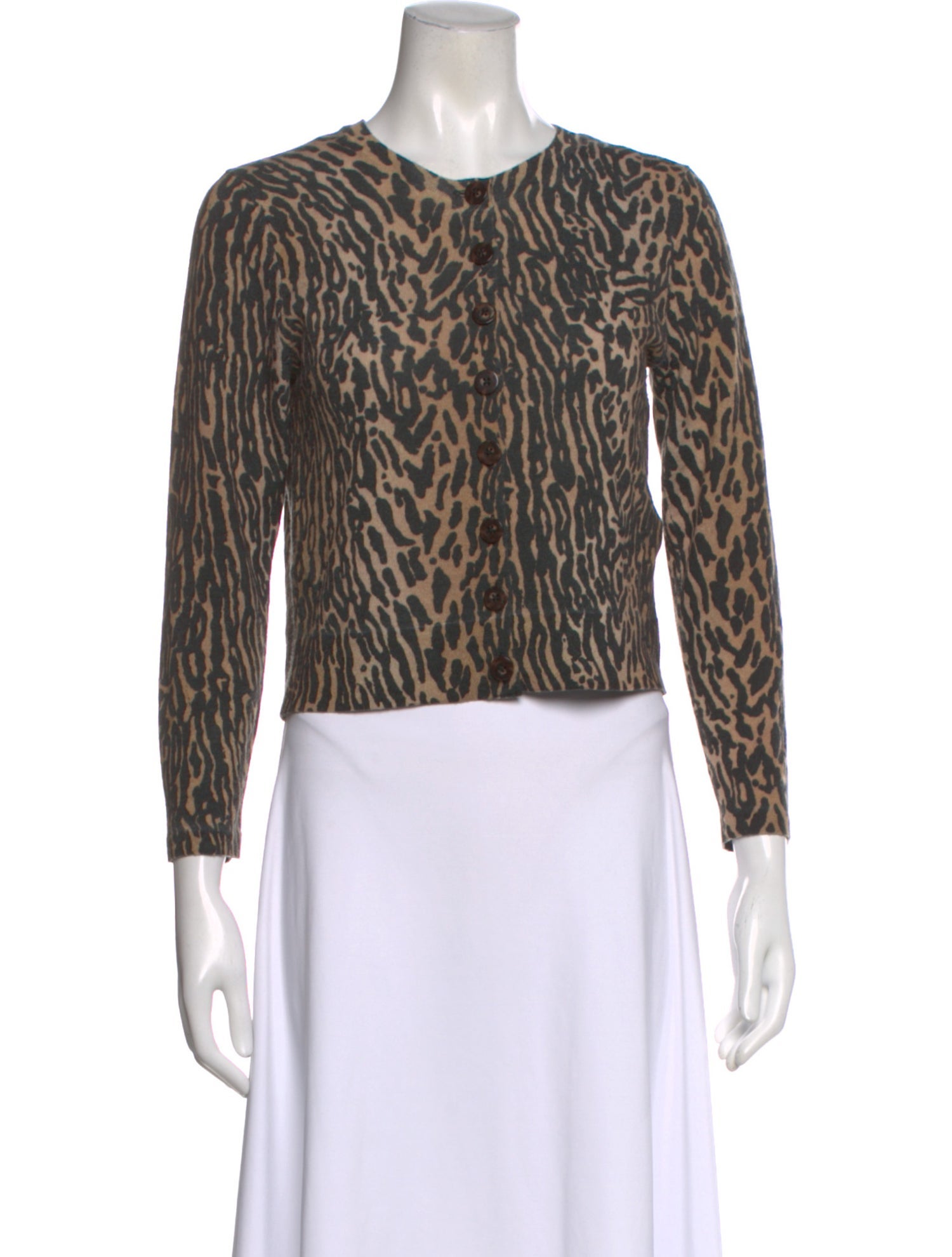 RIXO Wool Animal Print Sweater