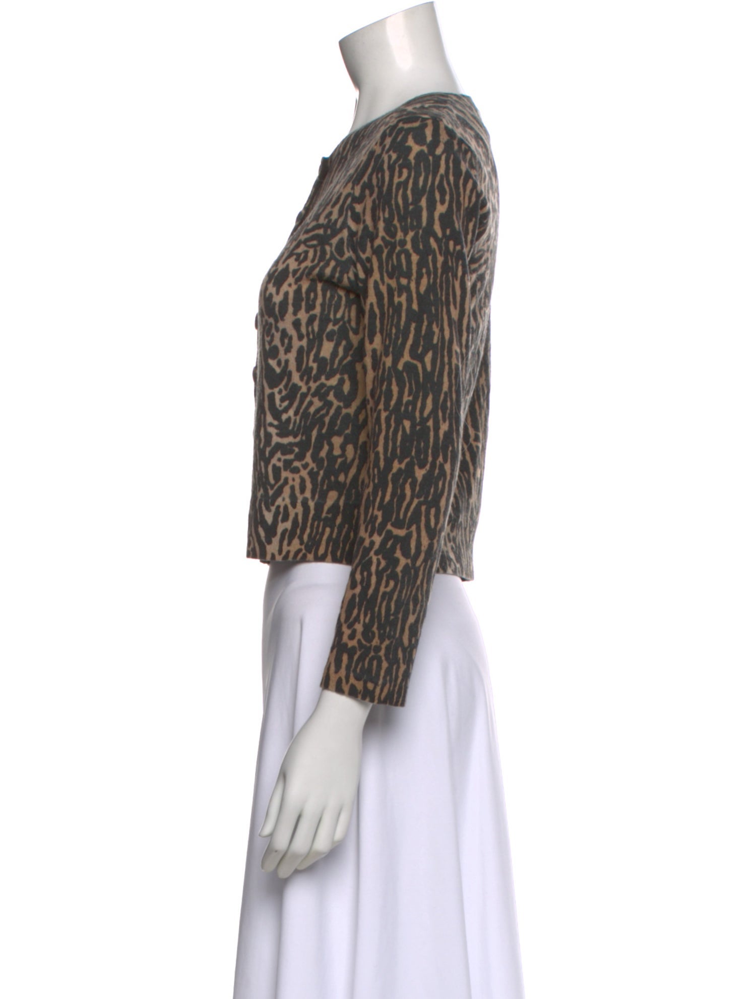 RIXO Wool Animal Print Sweater