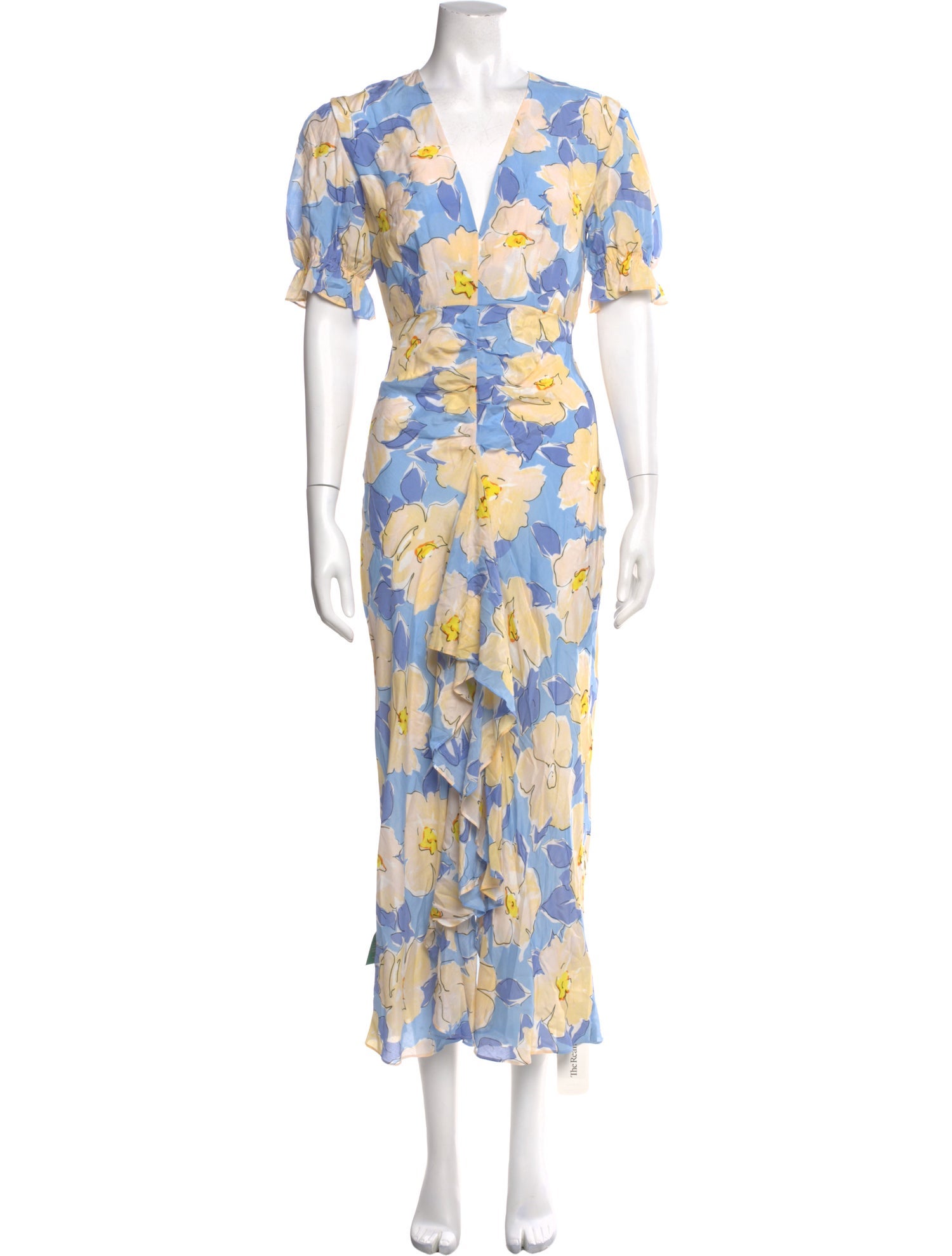 RIXO Floral Print Long Dress w/ Tags