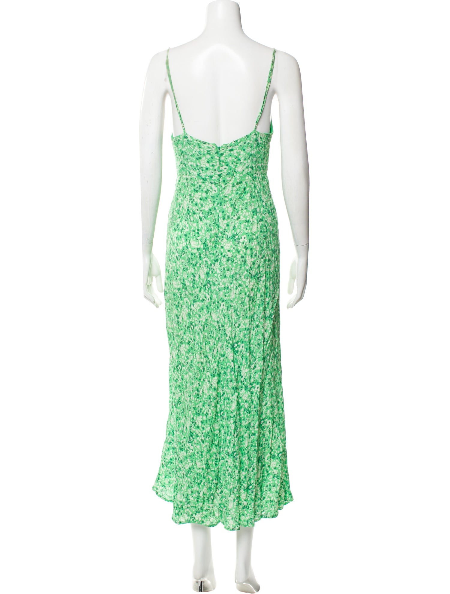 RIXO Floral Print Long Dress