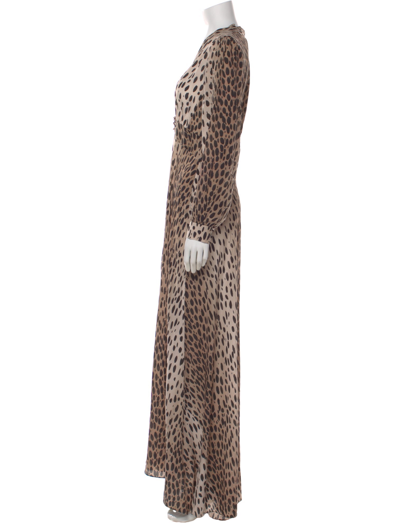 RIXO Silk Long Dress w/ Tags