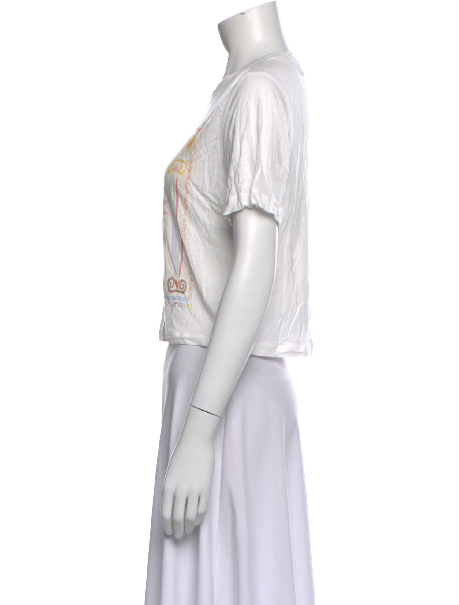 RIXO Graphic Print Crew Neck T-Shirt