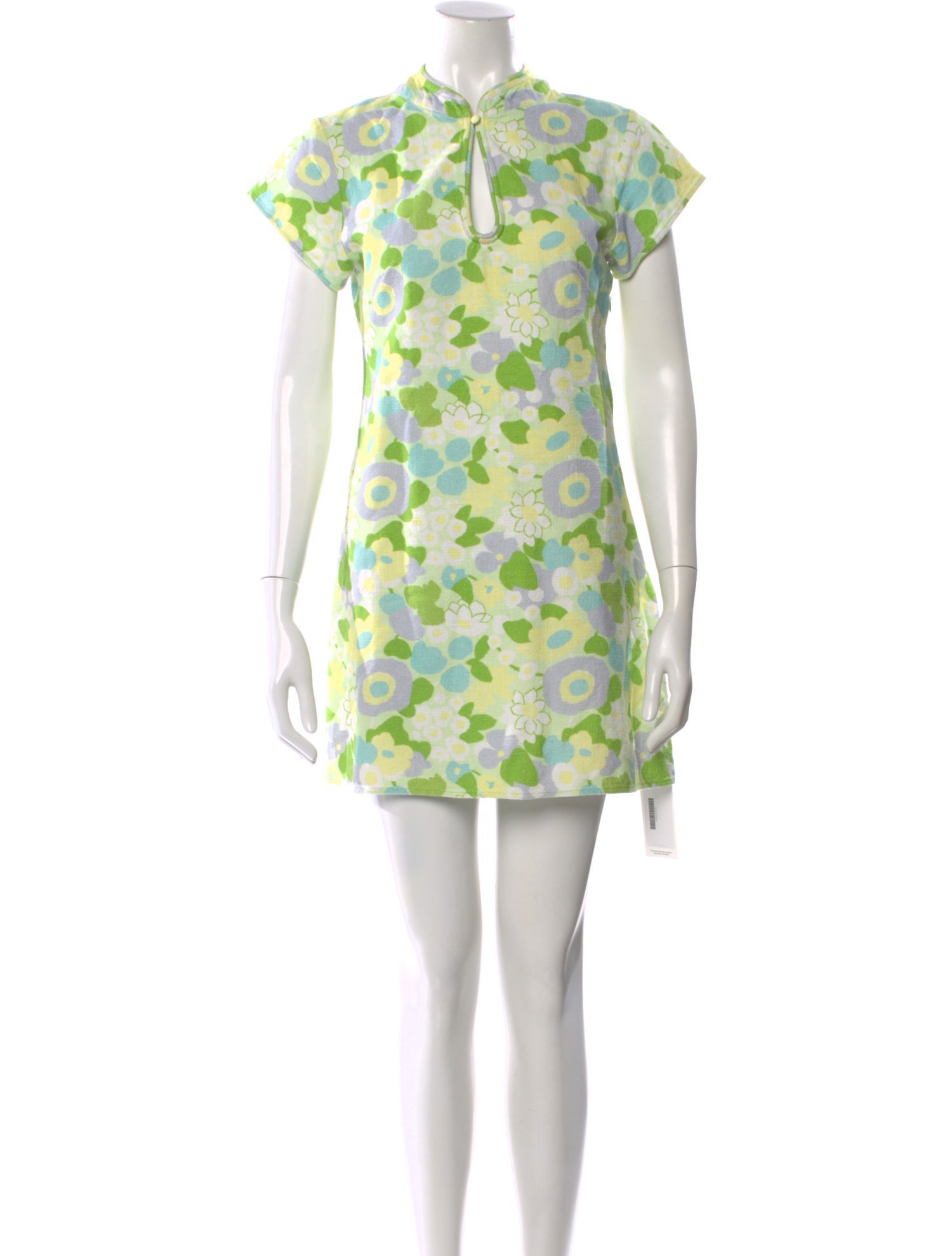 RIXO Floral Print Mini Dress