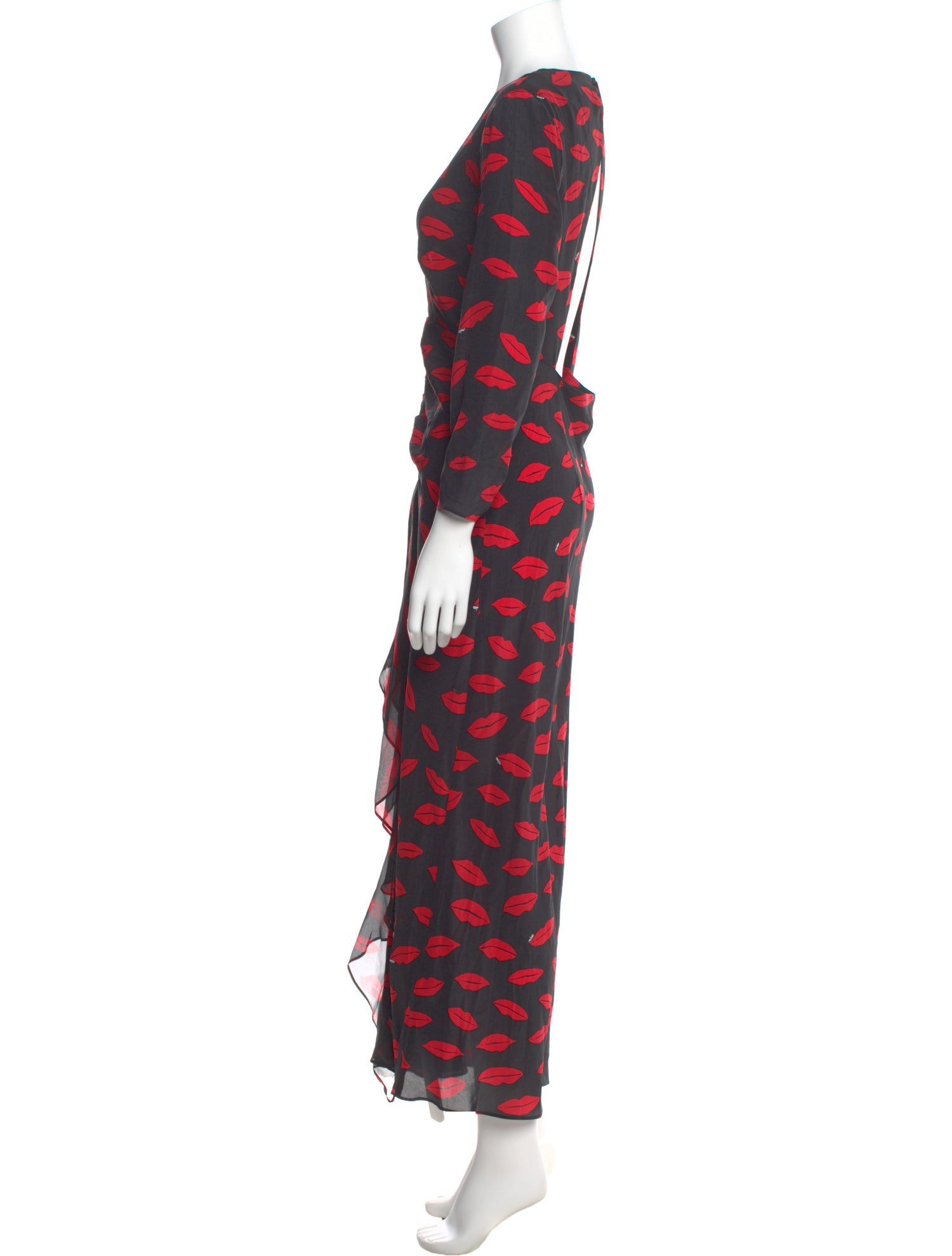 RIXO Silk Long Dress