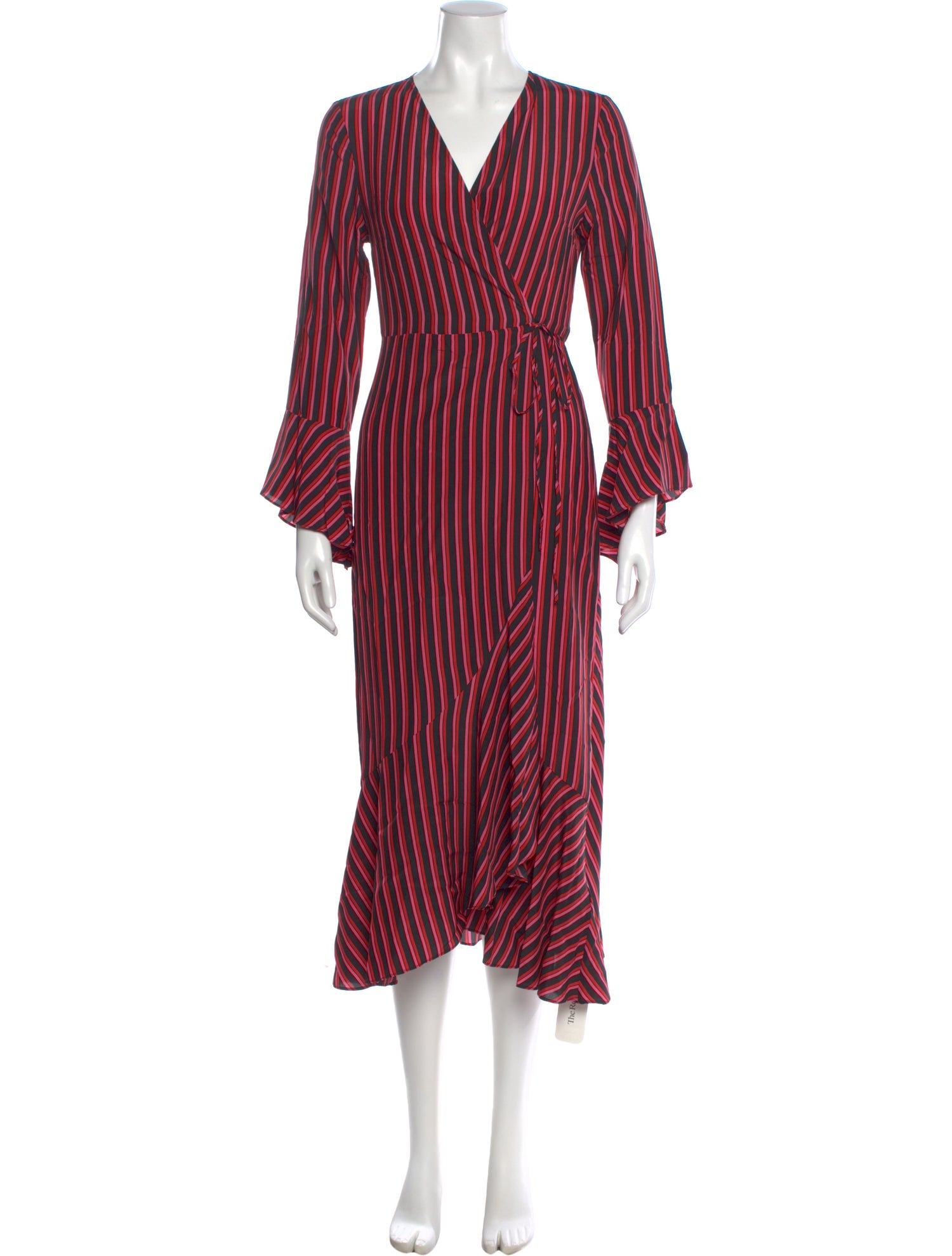 RIXO Silk Midi Length Dress