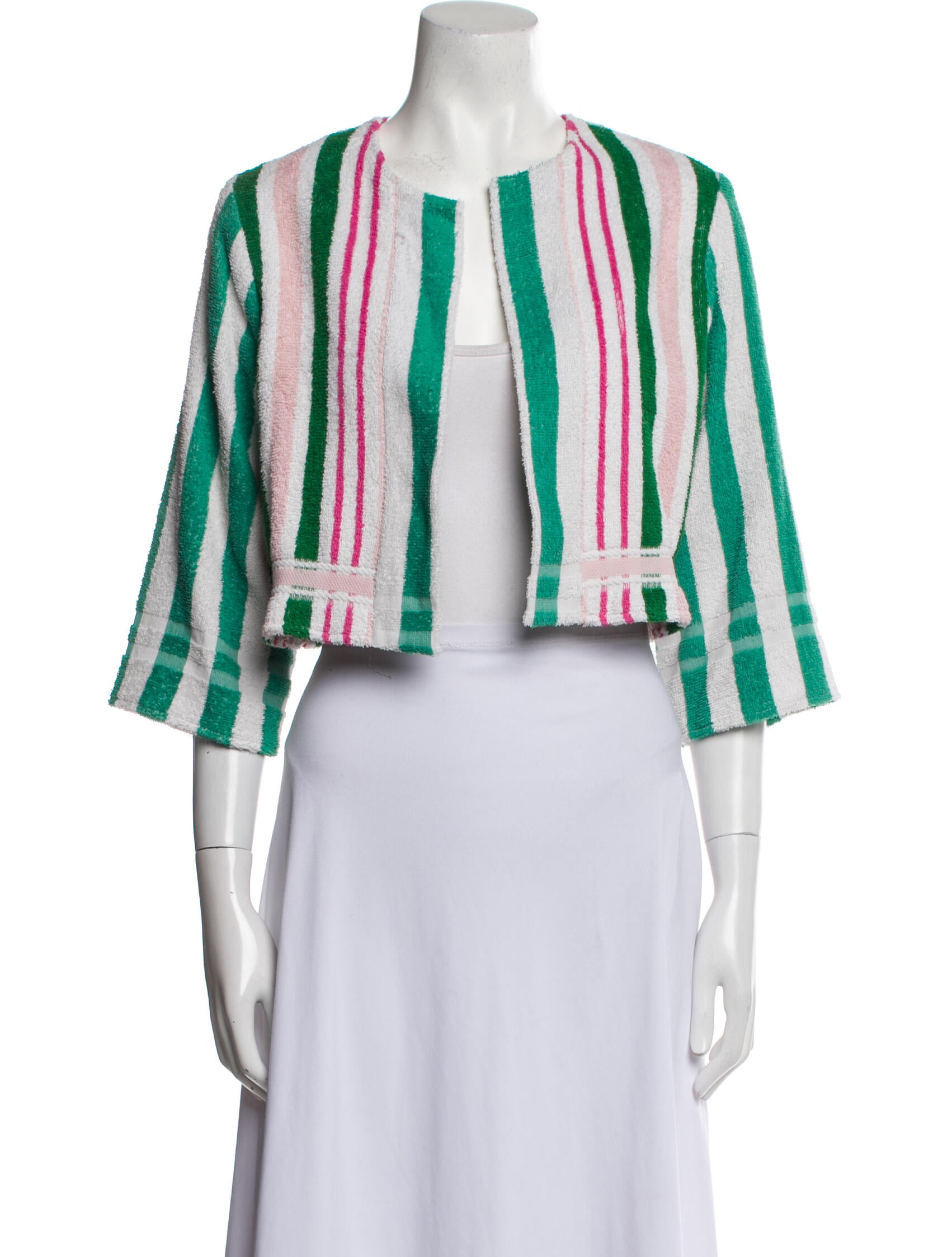 Royal Native x Veronica Beard Linen Striped Jacket