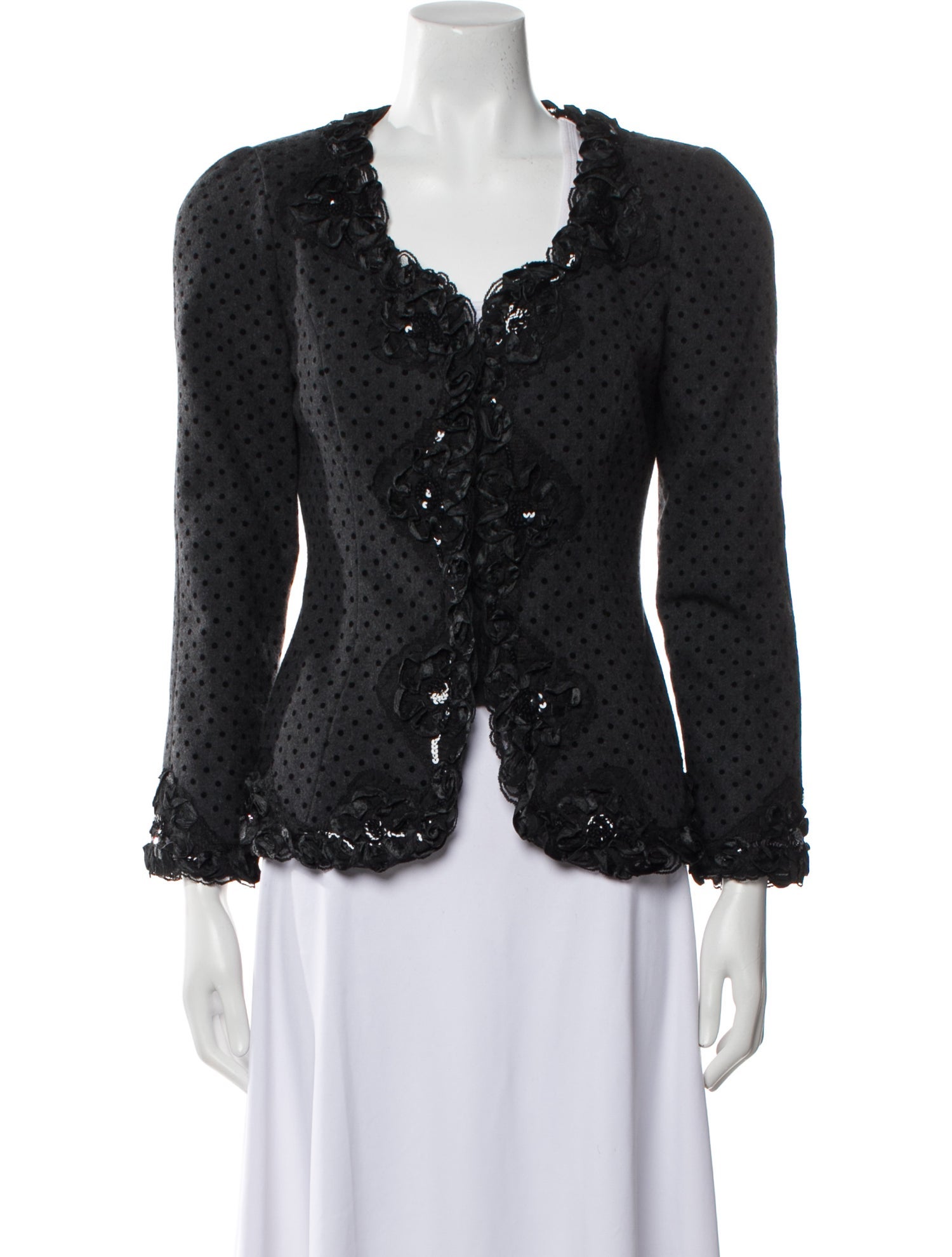 Rina di Montella Wool Tweed Pattern Jacket