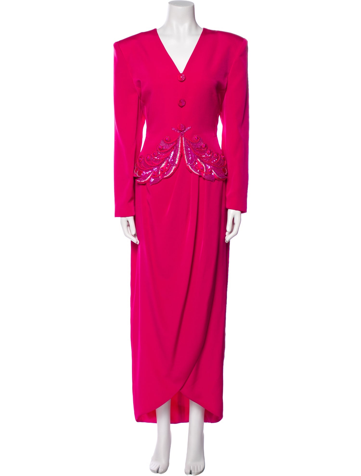 Rina di Montella Silk Printed Skirt Suit