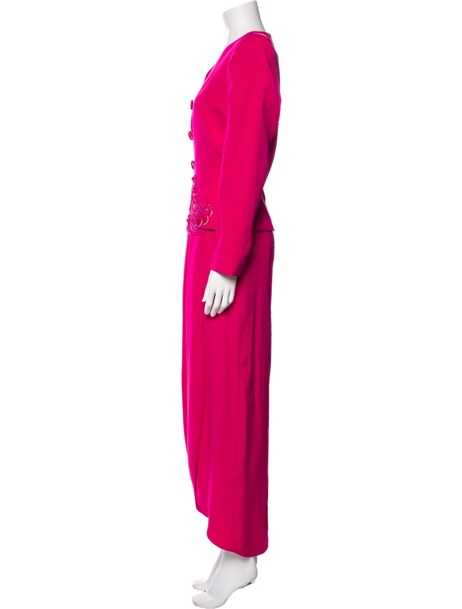 Rina di Montella Silk Printed Skirt Suit