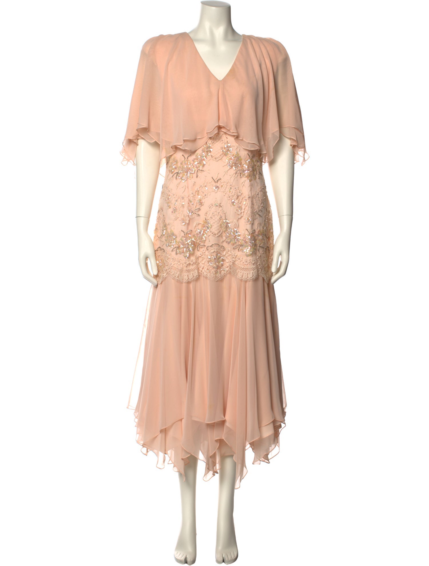 Rina di Montella Silk Midi Length Dress