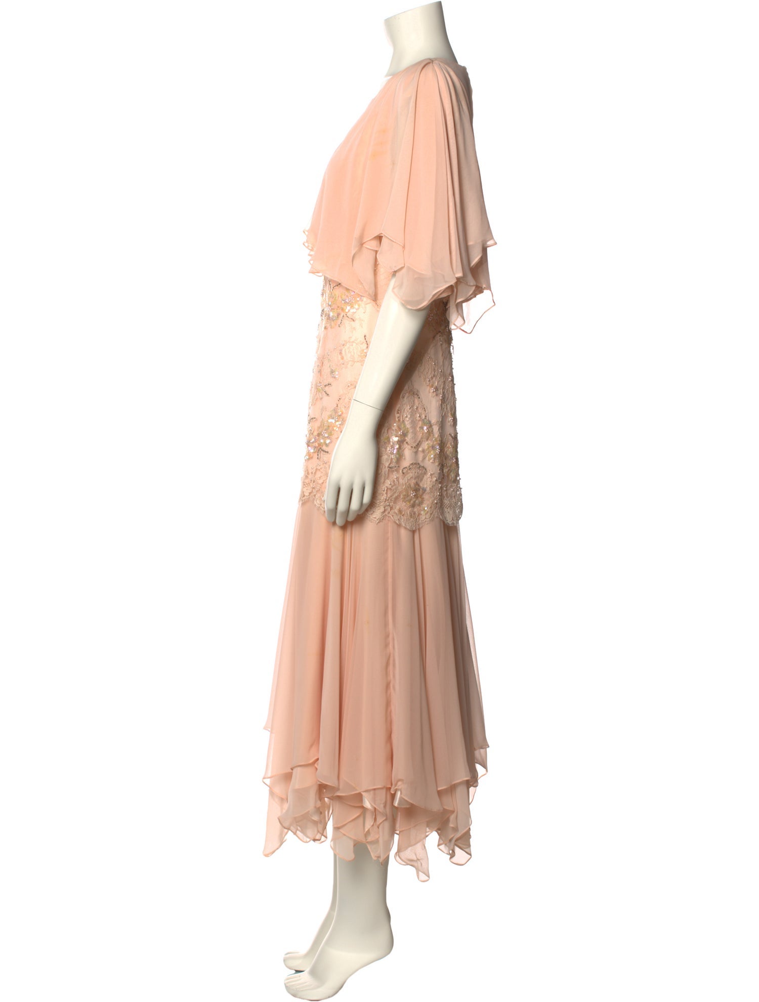 Rina di Montella Silk Midi Length Dress