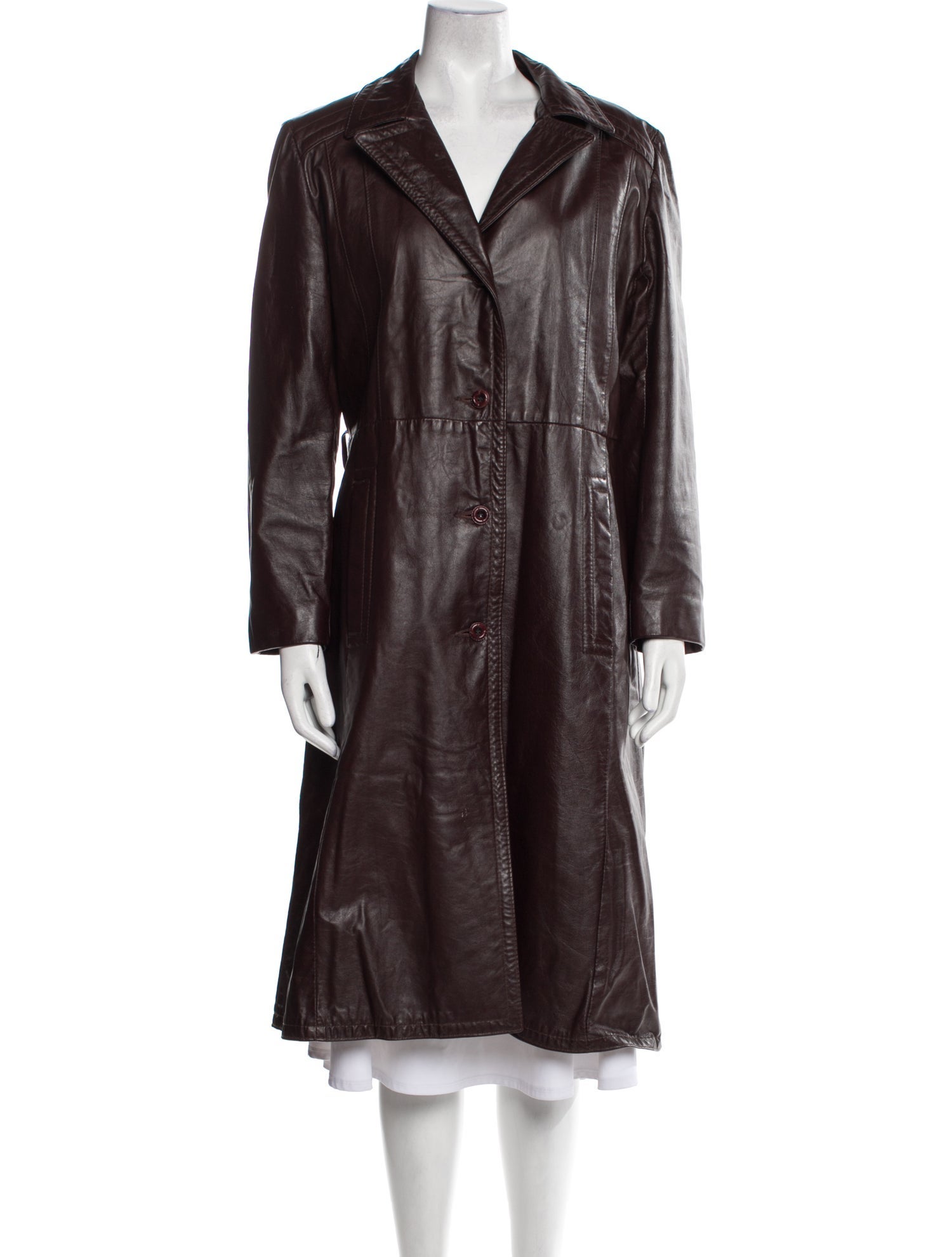 Reed Sportswear Leather Faux Fur Coat