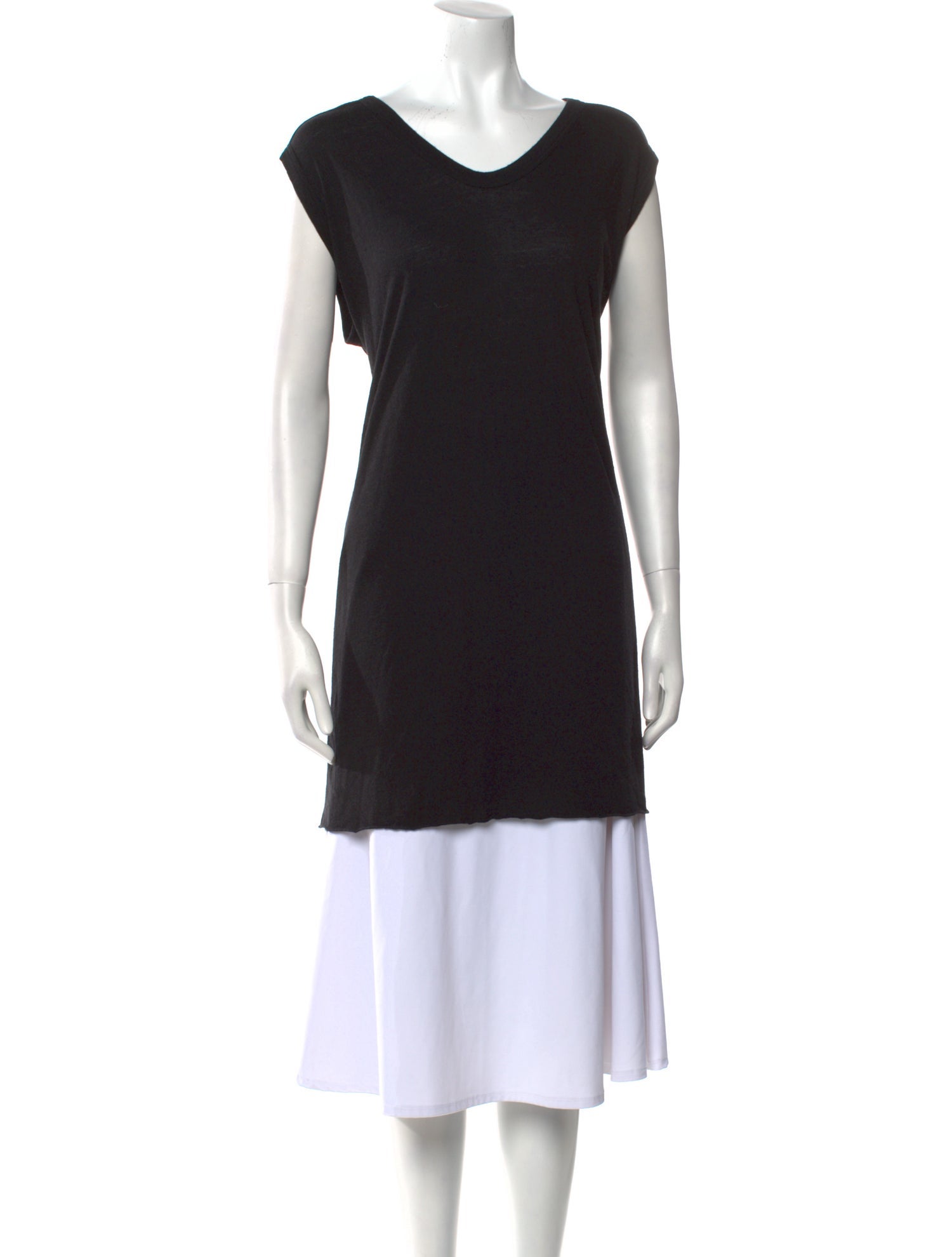 Rick Owens Lilies V-Neck Short Sleeve Tunic