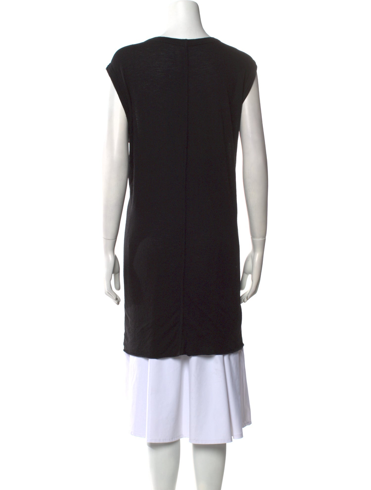 Rick Owens Lilies V-Neck Short Sleeve Tunic