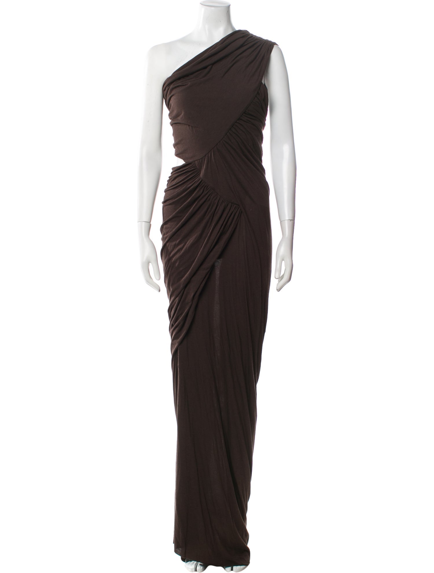 Rick Owens Lilies One-Shoulder Long Dress