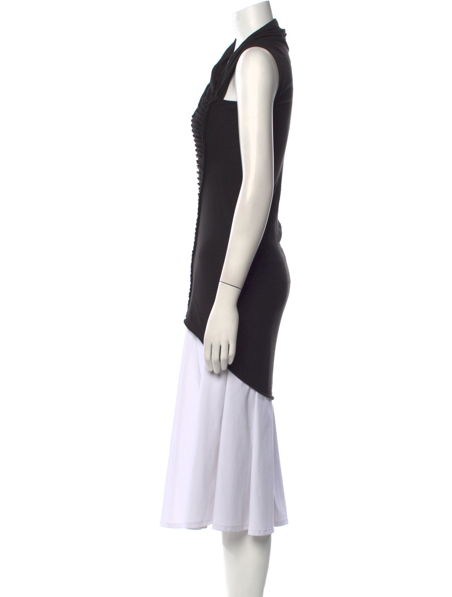 Rick Owens Lilies Asymmetrical Sleeveless Top
