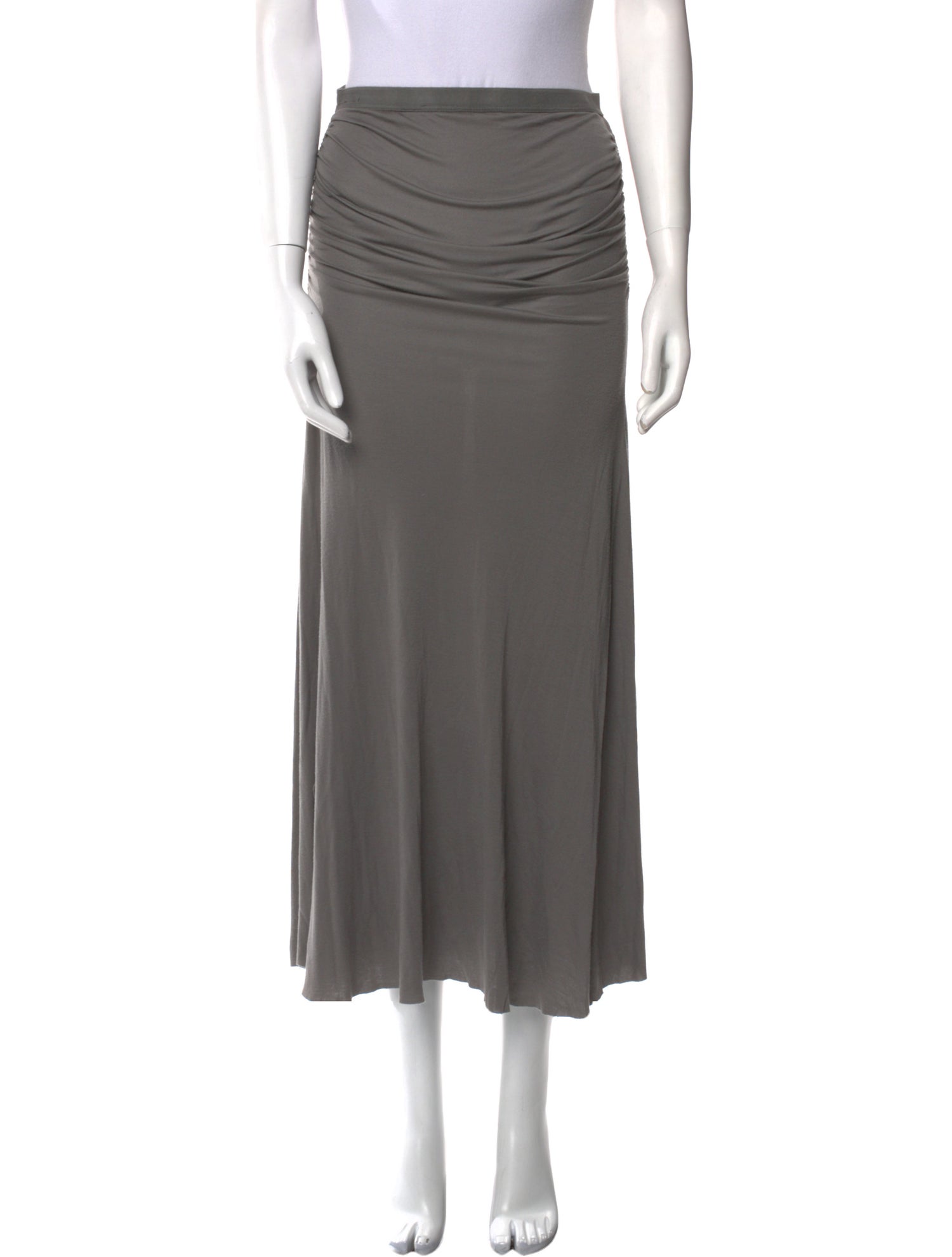 Rick Owens Lilies Ruffle Embellishment Midi Length Skirt