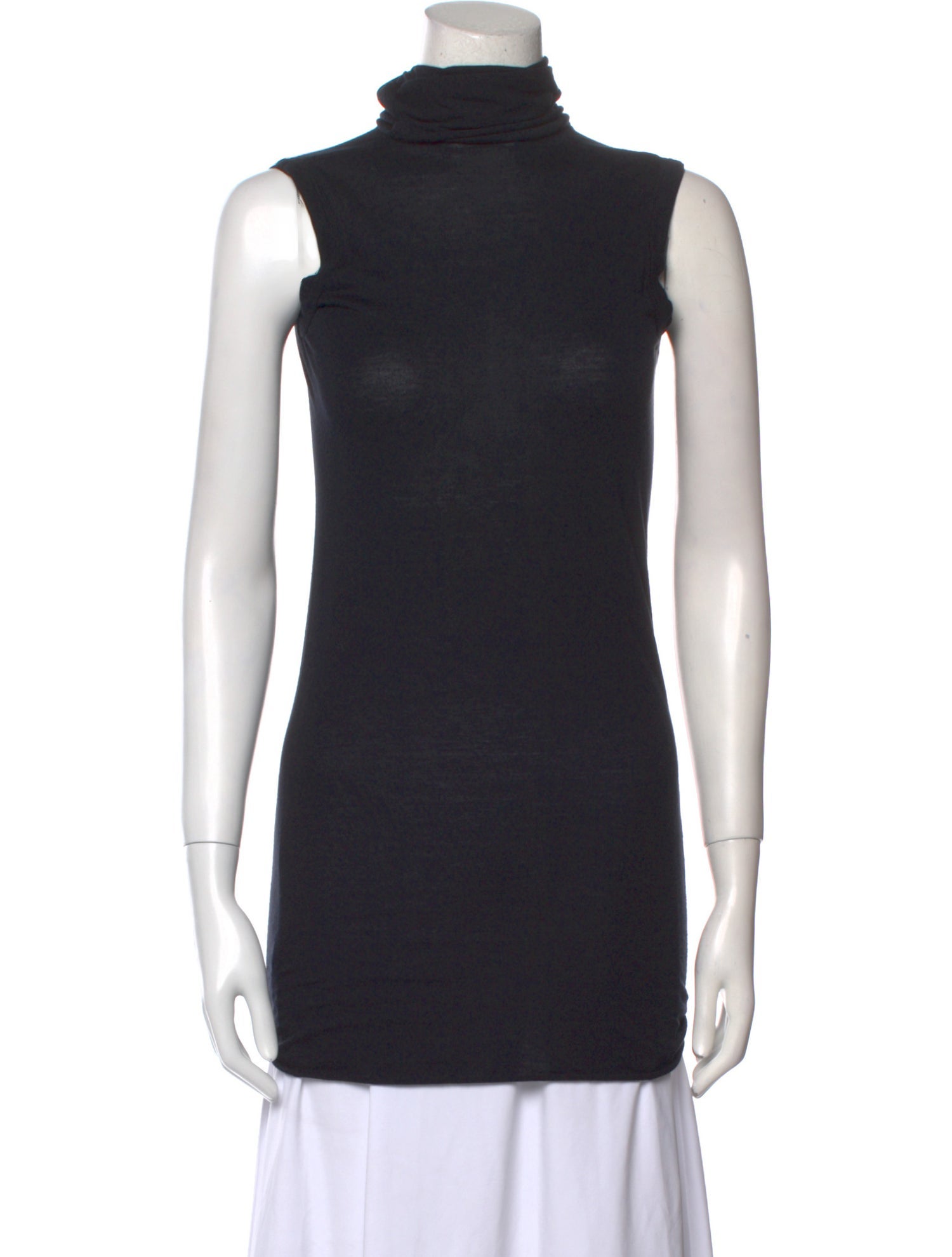 Rick Owens Lilies Turtleneck Sleeveless Top