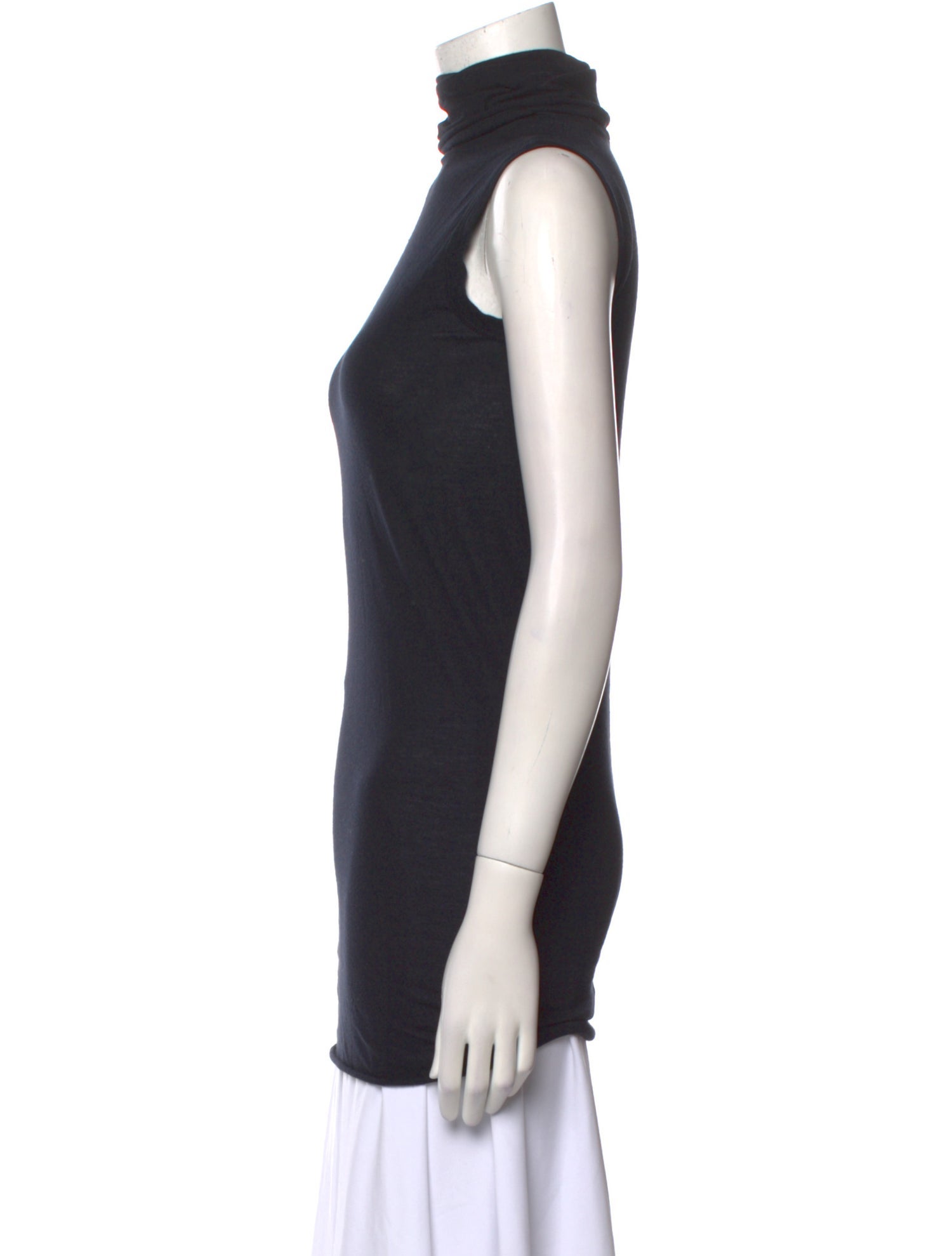 Rick Owens Lilies Turtleneck Sleeveless Top