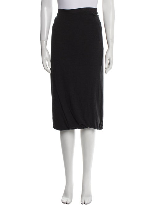 Rick Owens Lilies Wool Knee-Length Skirt