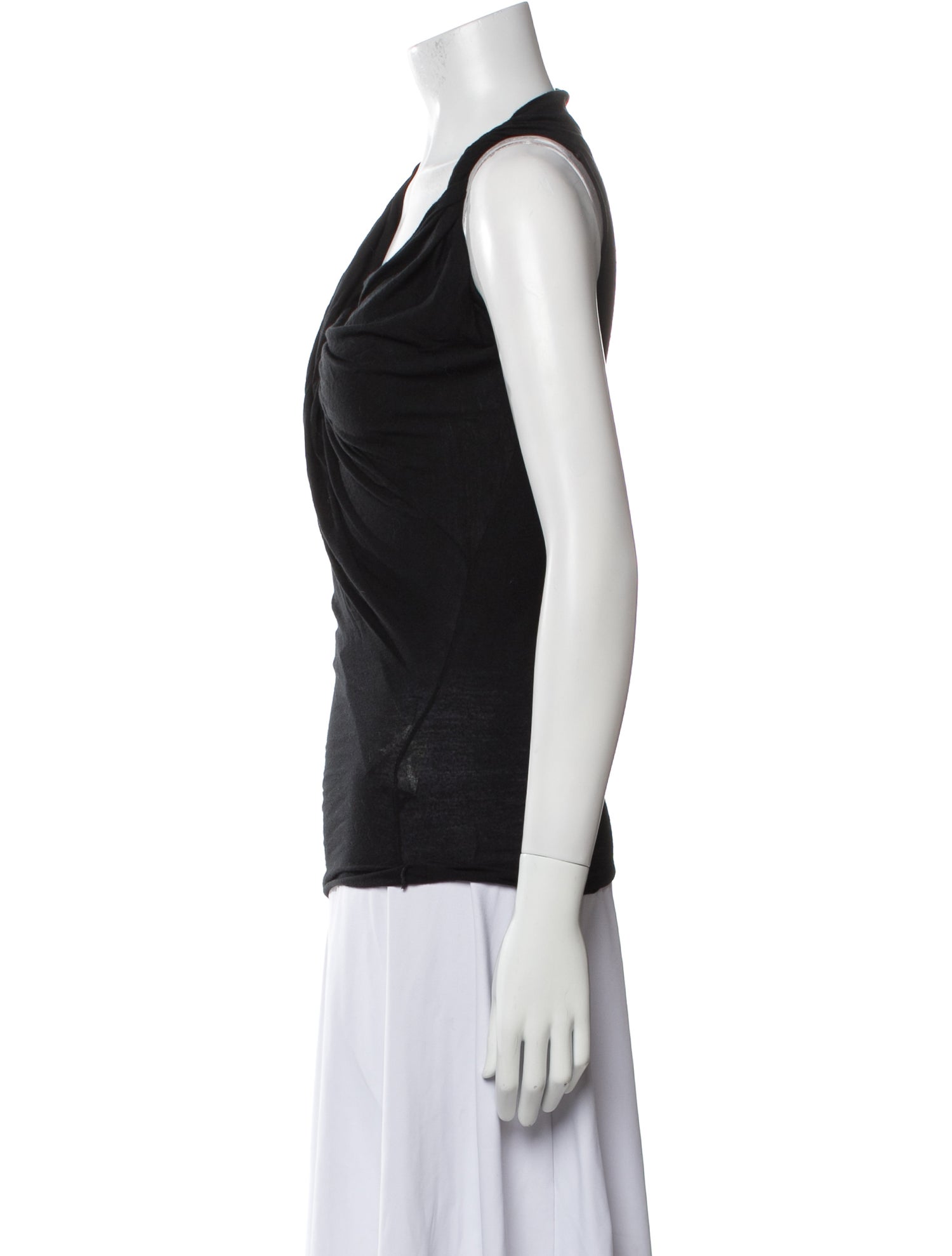 Rick Owens Lilies Asymmetrical Sleeveless Top