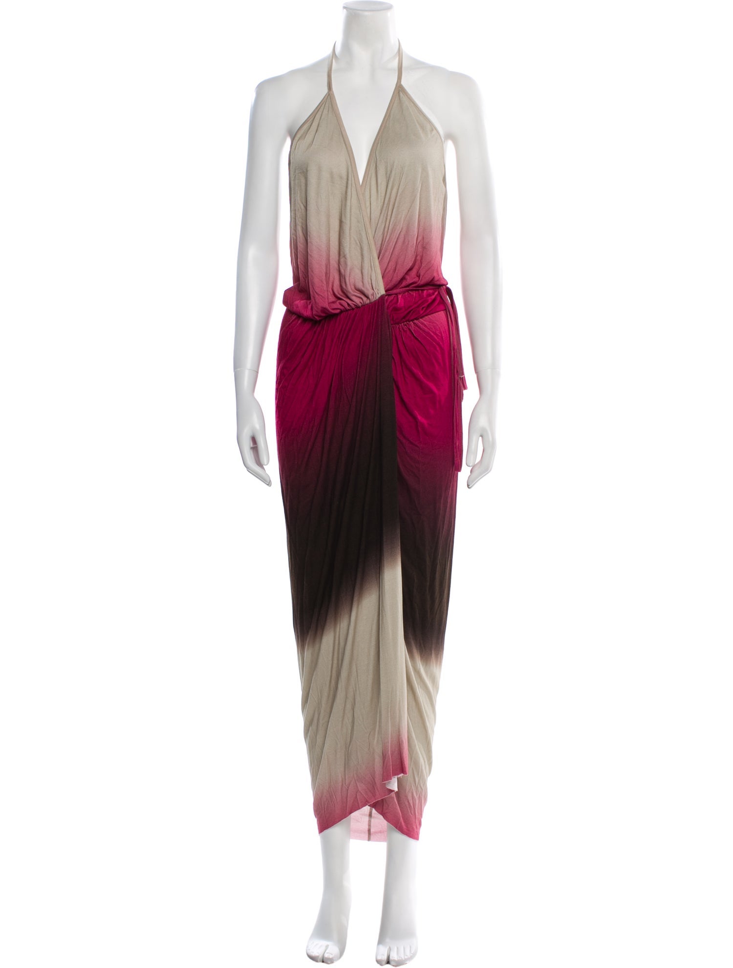 Rick Owens Lilies Tie-Dye Print Long Dress