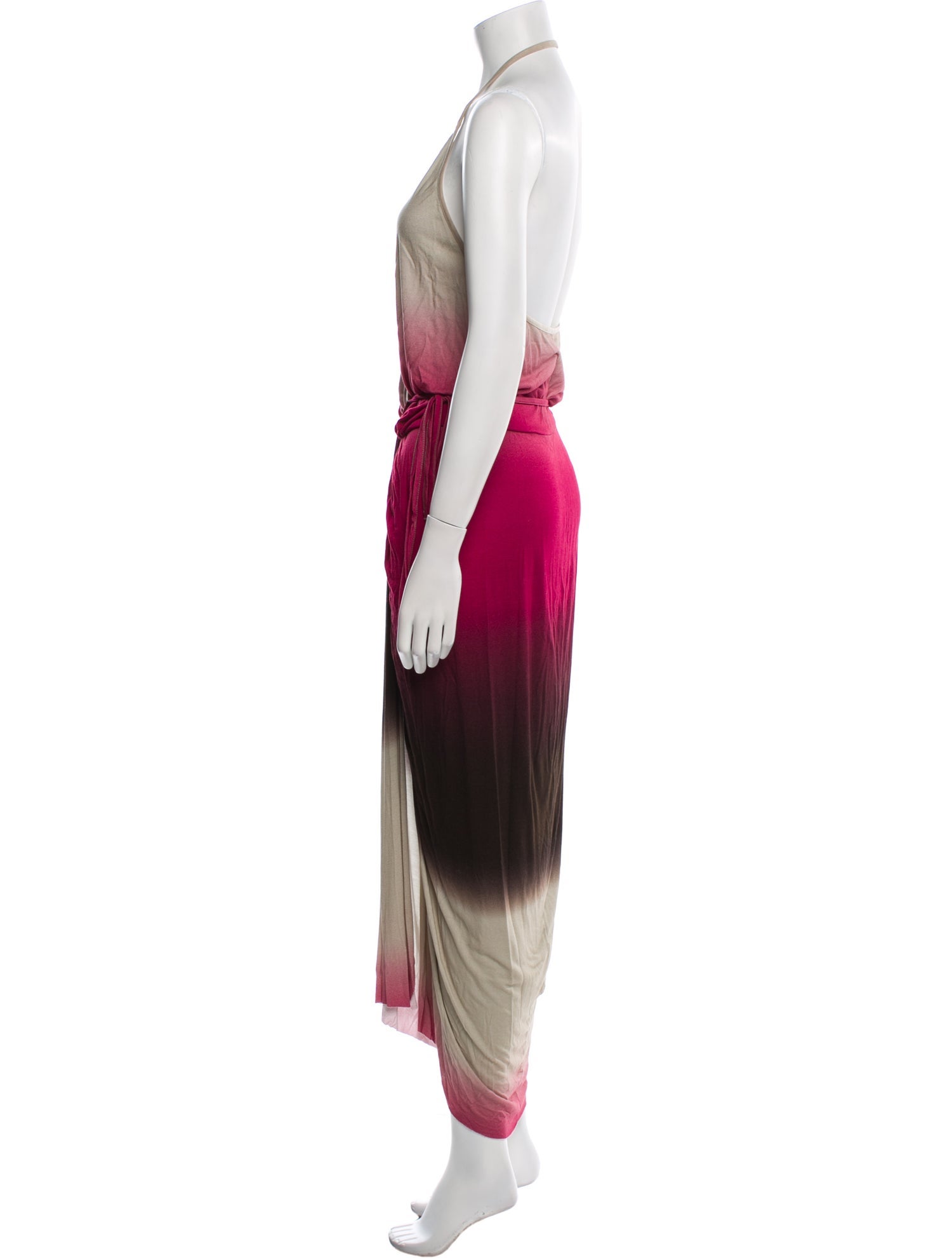 Rick Owens Lilies Tie-Dye Print Long Dress